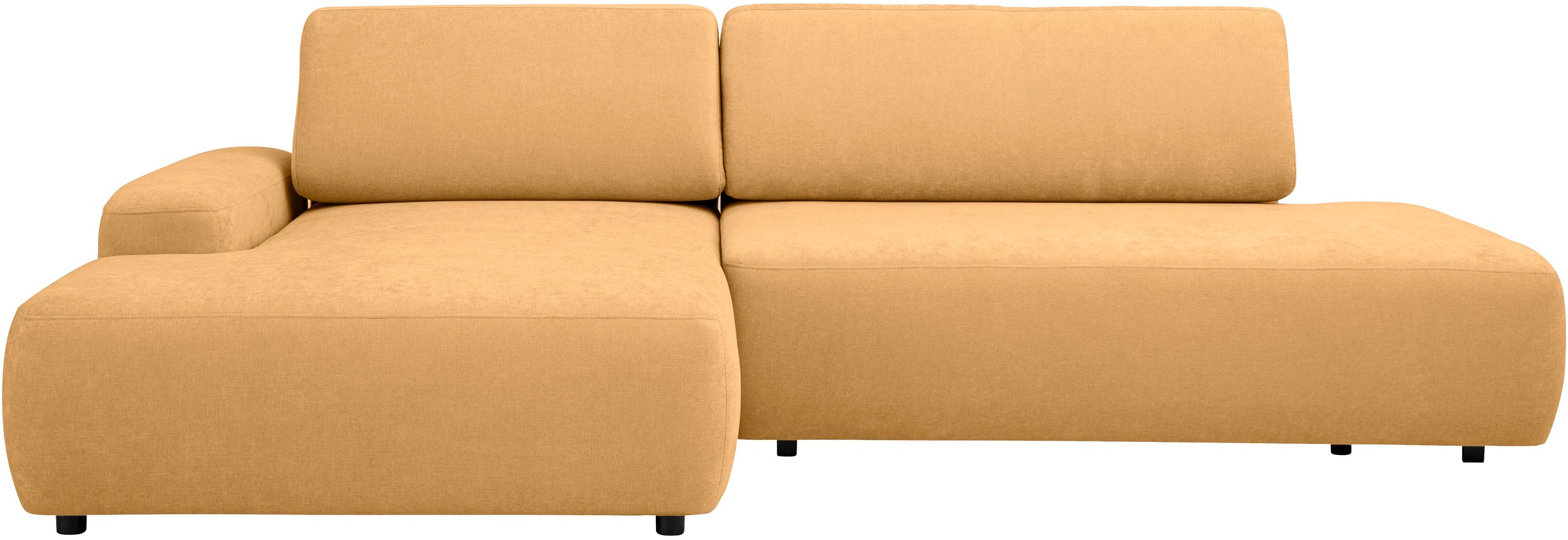 INOSIGN Ecksofa »TORGE, Schlafsofa Cord, Samtvelours u. Strukur fein, Couch in L-Form«, Schlaffunktion und Bettkasten, Liegefläche: 210x125 cm, neues Design