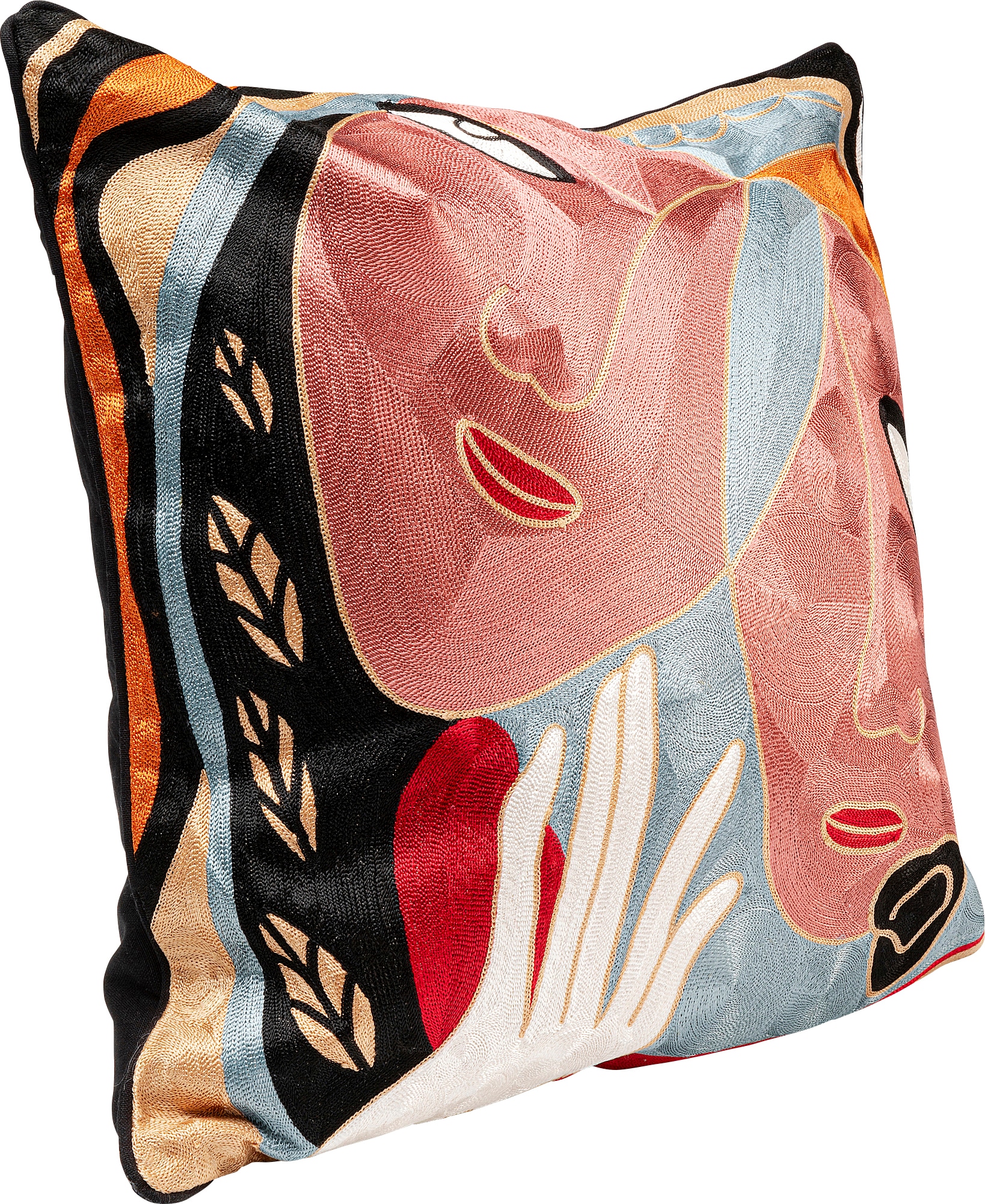 Kare Design Dekokissen »Art Line Two Face, Kissenhülle mit Füllung, 50x50 cm« stützt Kopf und Nacken angenehm und sorgt für erholsamen Schlaf