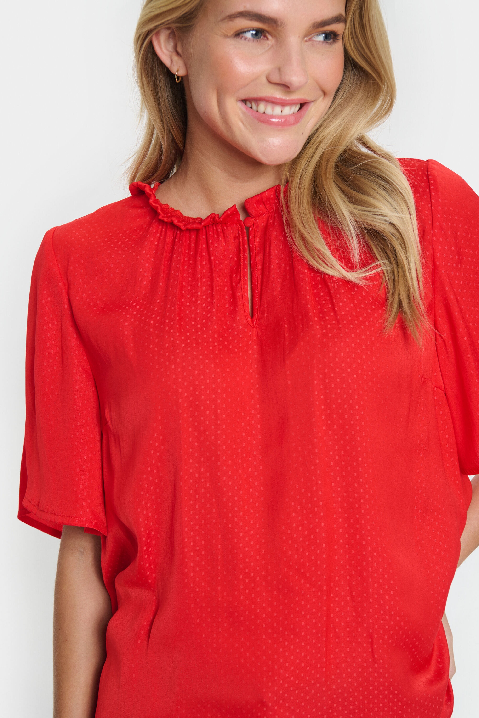 Saint Tropez Kurzarmbluse »Damen Bluse kurzarm BrianaSZ«