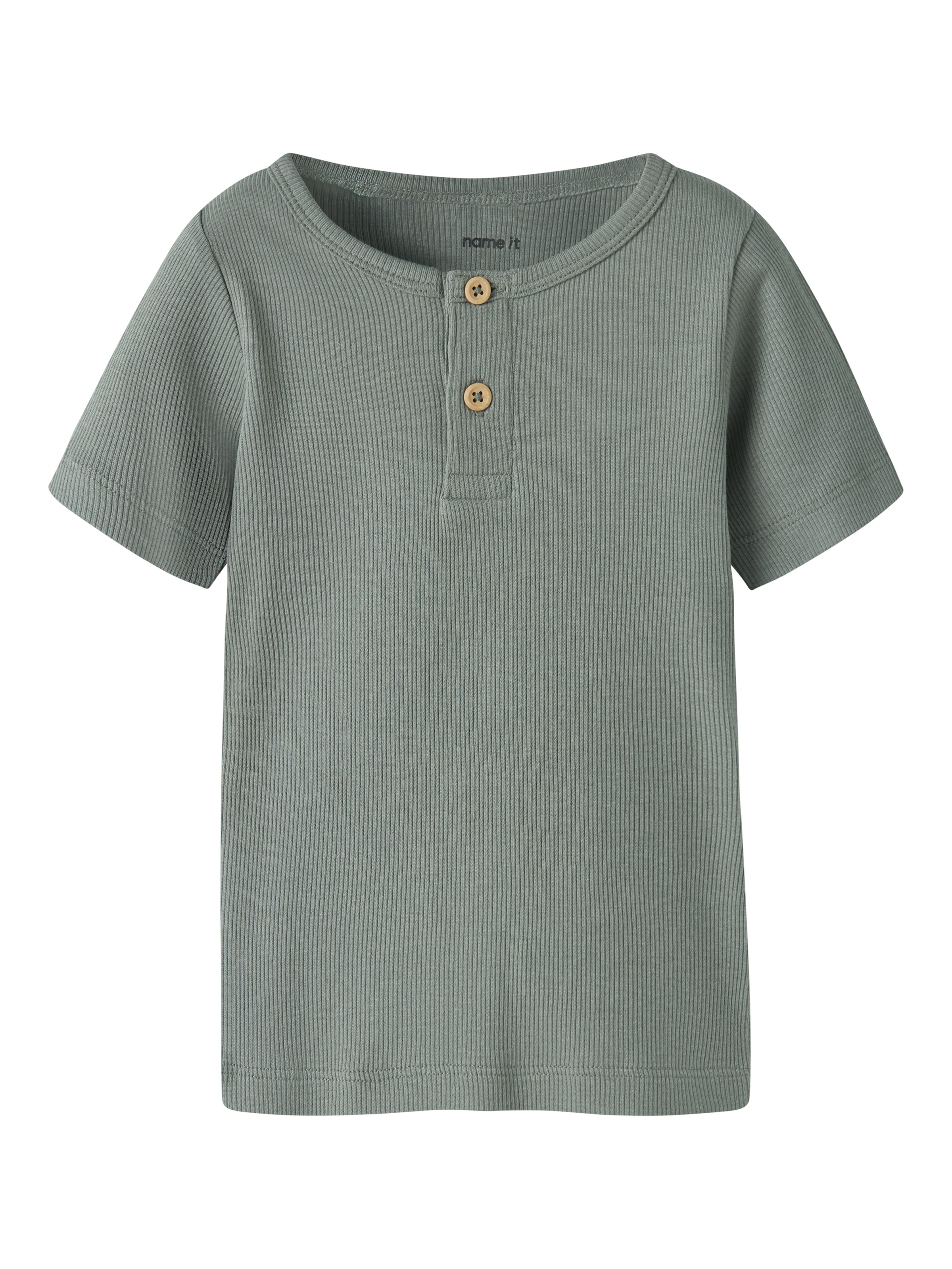 Name It Kurzarmshirt »NMMKAB TOP NOOS« Baumwollmischung, kurze Knopfleiste