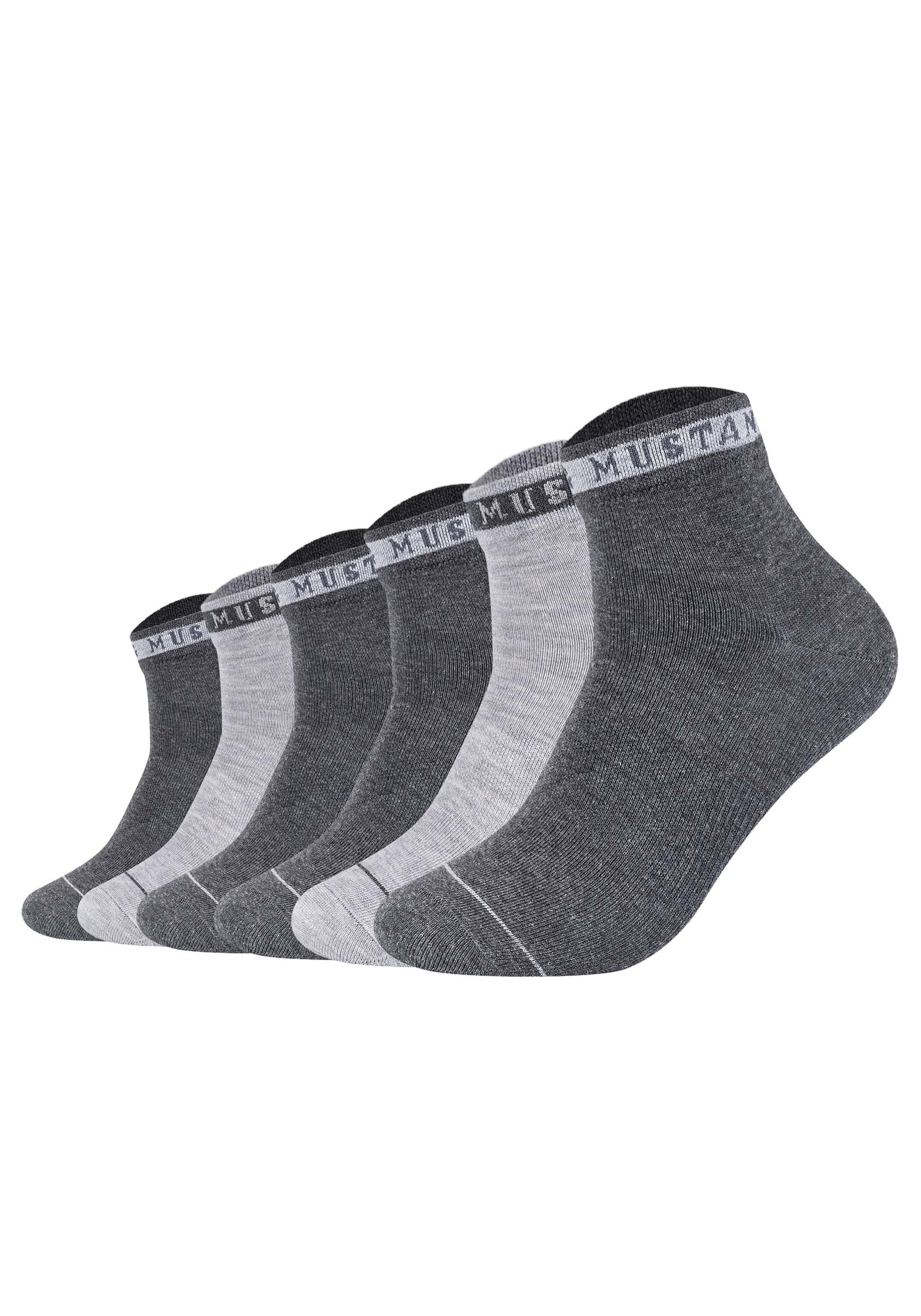 MUSTANG Kurzsocken »Socken Casual Organic Cotton Quarter 6-Pack 6er Pack« 6 Paar tlg.