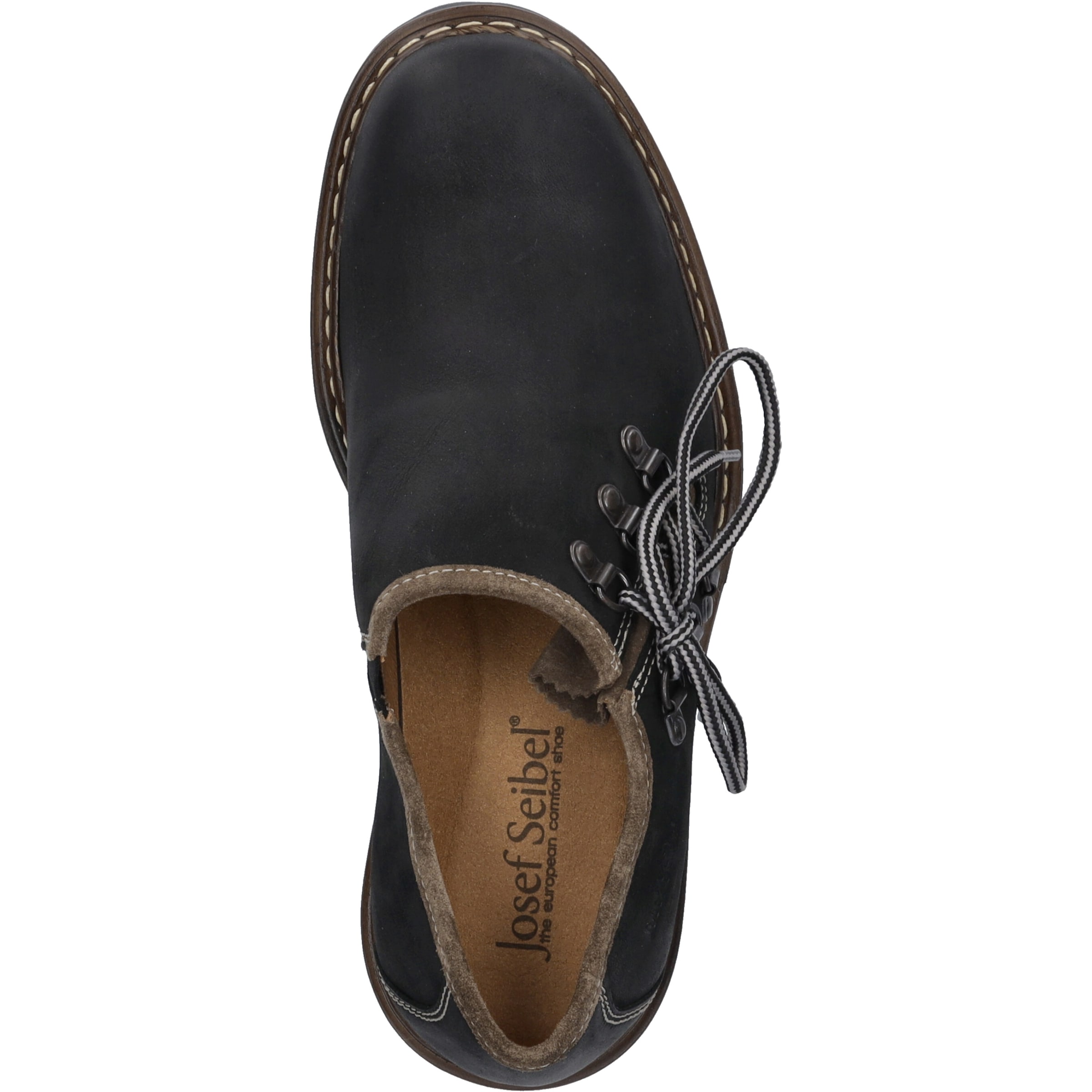 Josef Seibel Schnürschuh »Chance 76, schwarz-kombi«