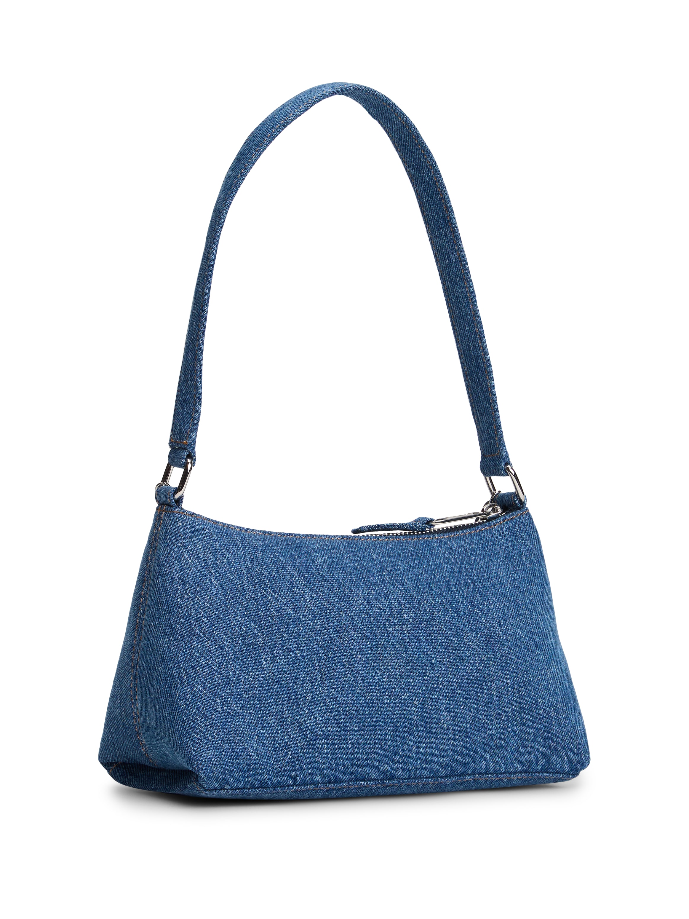 Tommy Jeans Schultertasche »TJW COOL DENIM SHOULDER BAG« , Damen Tragetasche, Minibag mit modischer Zierkette