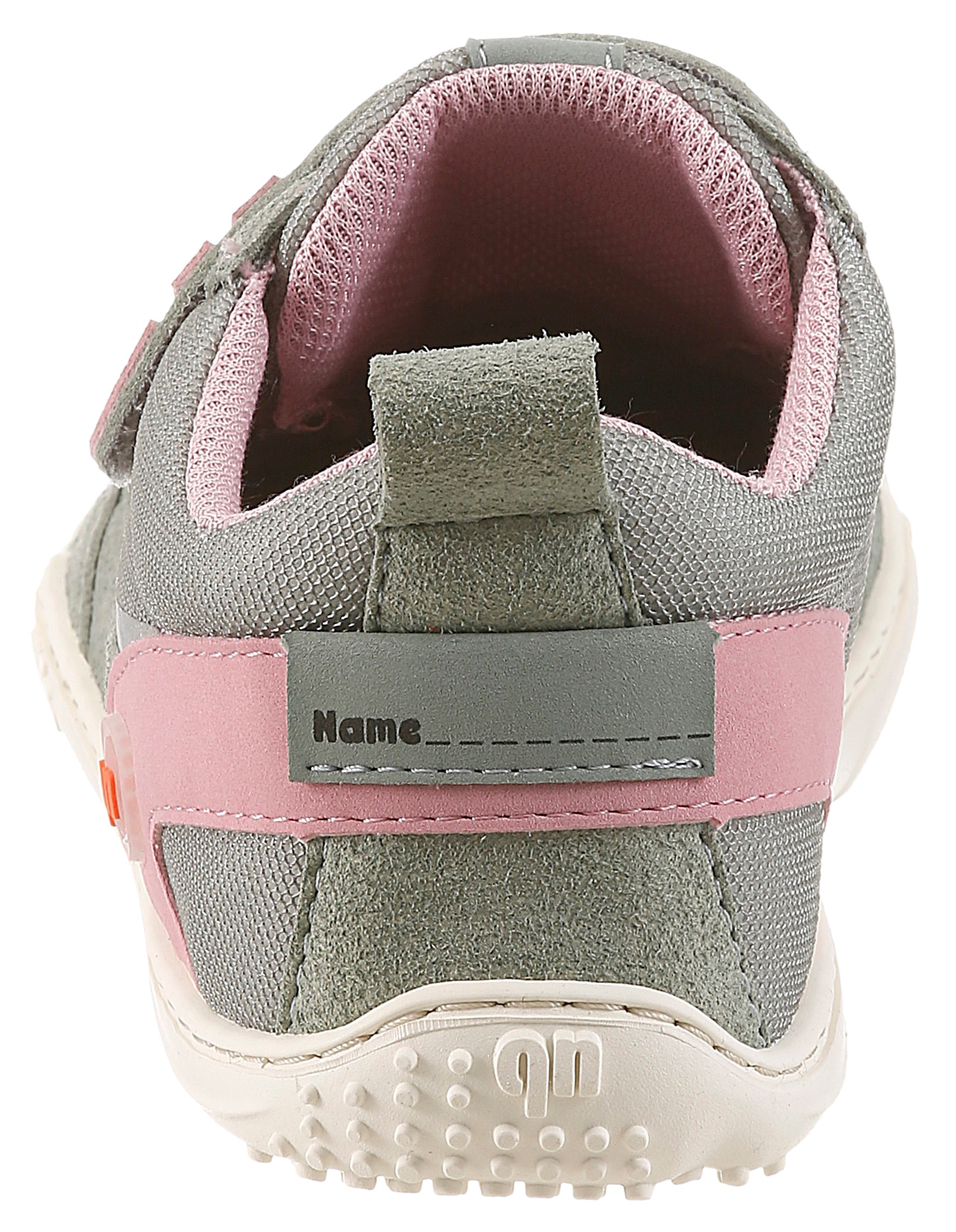 qnuffs Barfußschuh »Erle«  Klettschuh, Halbschuh, Sneaker mit Kontrastbesätzen