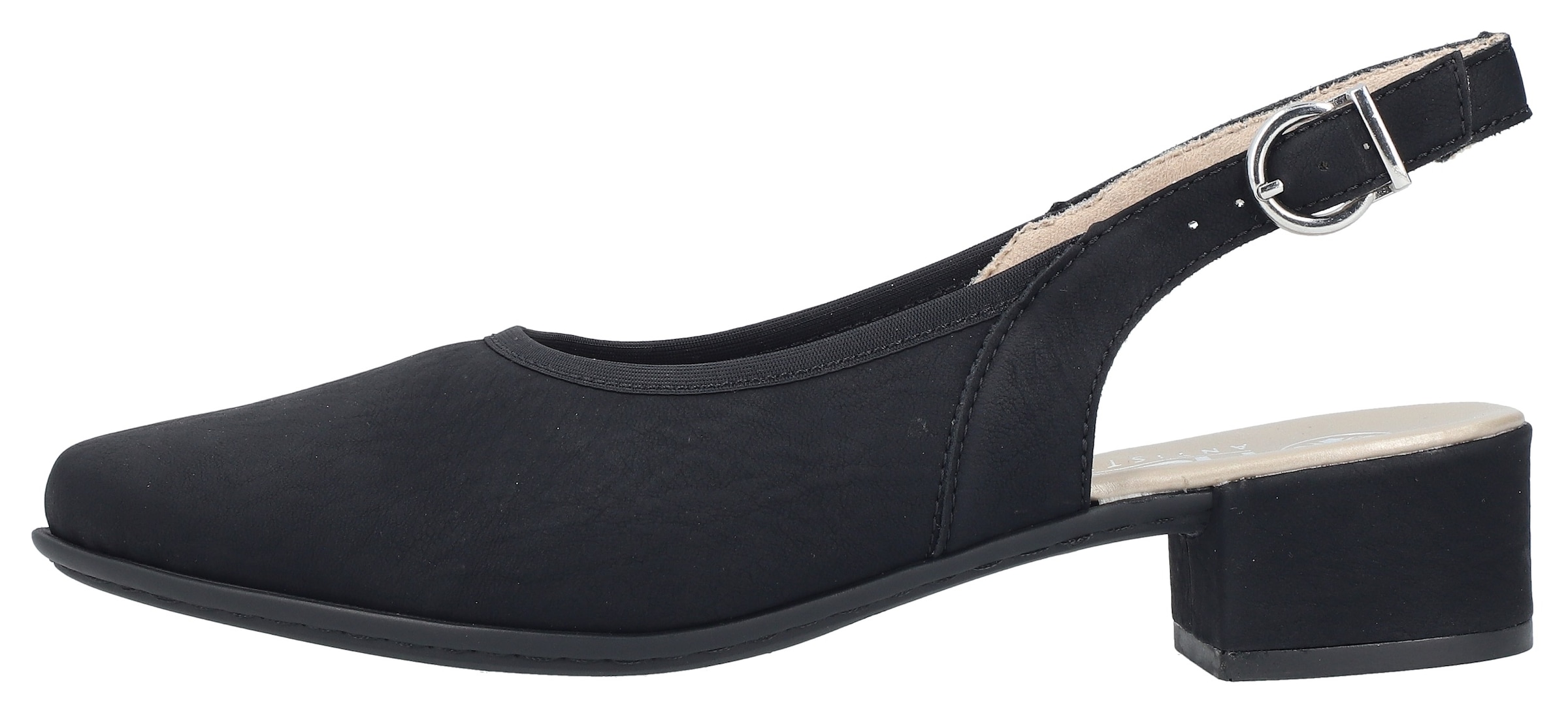 Rieker Slingsandale  Sommerschuh, Festtagsschuh, Blockabsatz, mit Riemchen