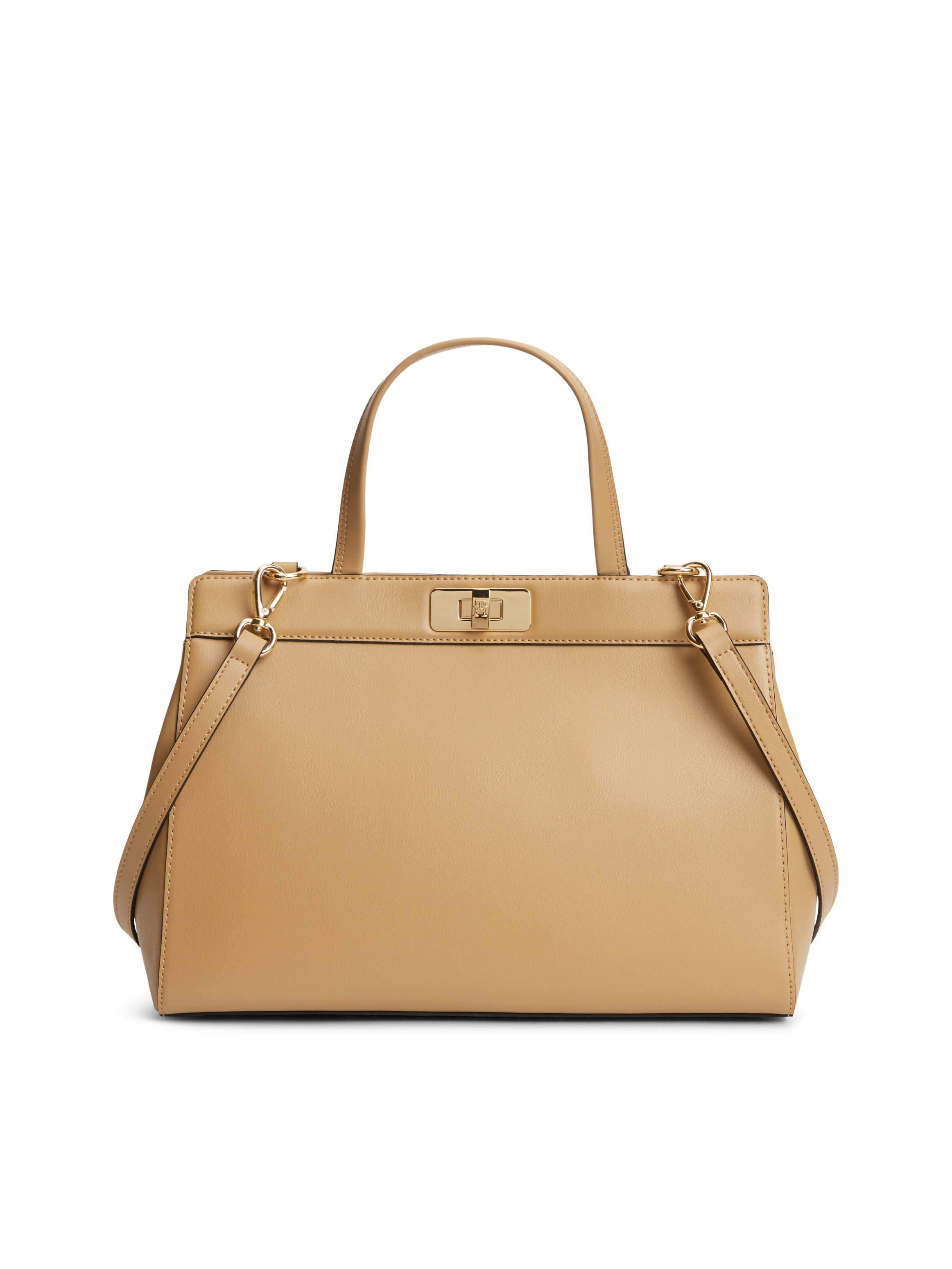 Tommy Hilfiger Henkeltasche »TH MODERN SATCHEL« Damen Tragetasche, Umhängetasche, mit goldfarbenen Details
