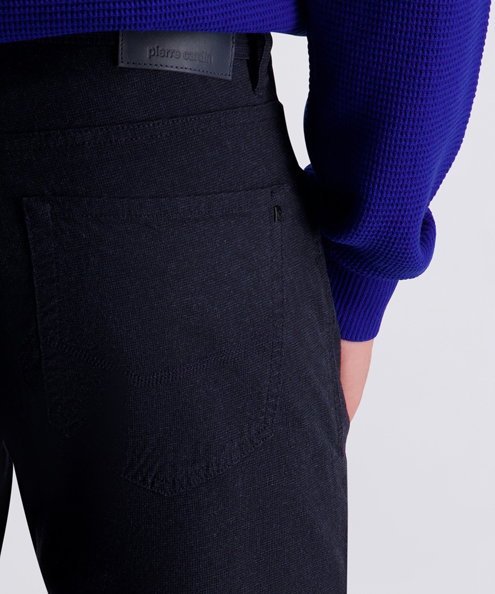 Pierre Cardin 5-Pocket-Hose »PC-Lyon«, fein gemusterst