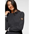 Alife & Kickin Sweatshirt »DarliAK«, trendy Longsweater mit Kontrastsreifen
