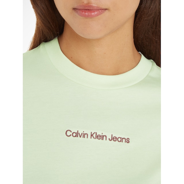Calvin Klein Jeans T-Shirt »INSTITUTIONAL STRAIGHT TEE«, mit Markenlabel im  OTTO Online Shop