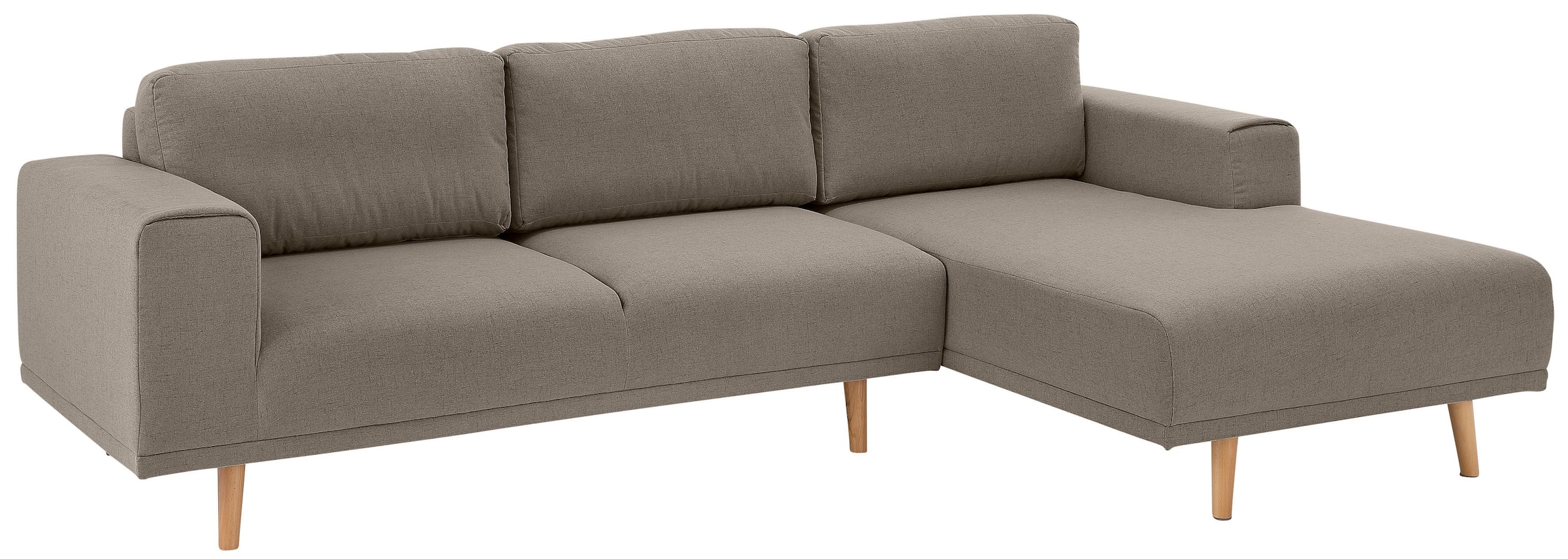 Ecksofa »Lasse L-Form«, im scandinavischen Stil mit Holzfüßen