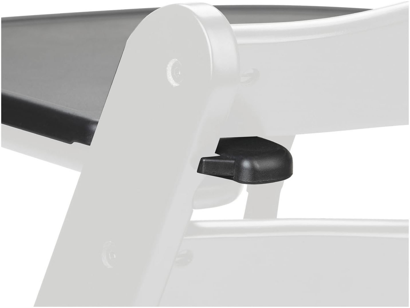 Hauck Hochstuhltablett »Alpha Click Tray, Black«, aus recyceltem Material