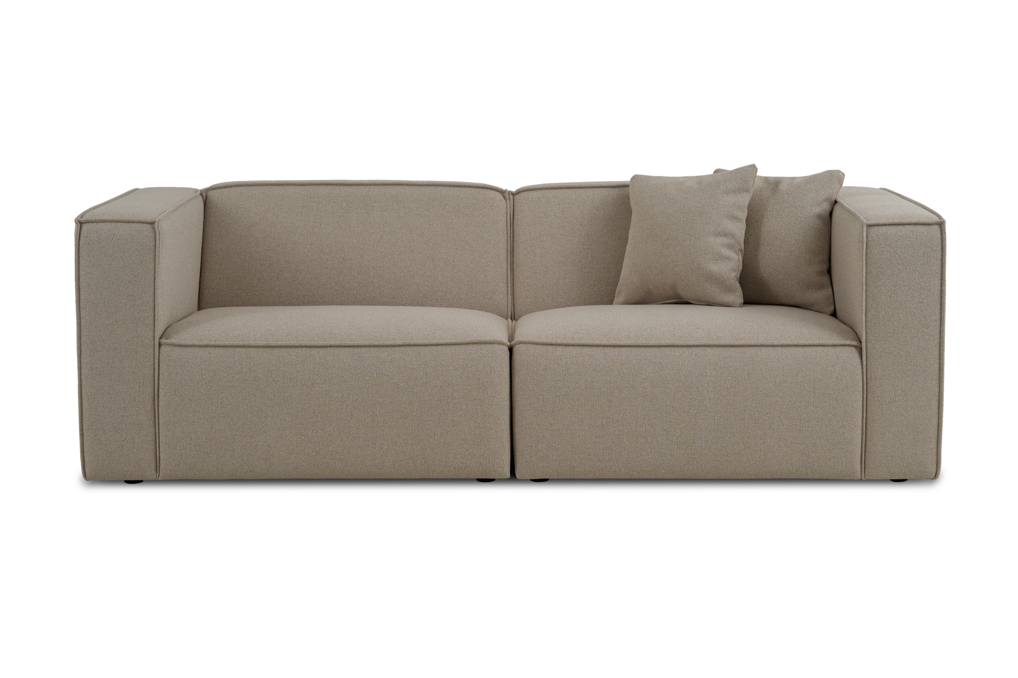 OTTO home 3-Sitzer »Tammie« Breite 222 cm, Webstoff fein, bodentief, mit Wellenunterfederung