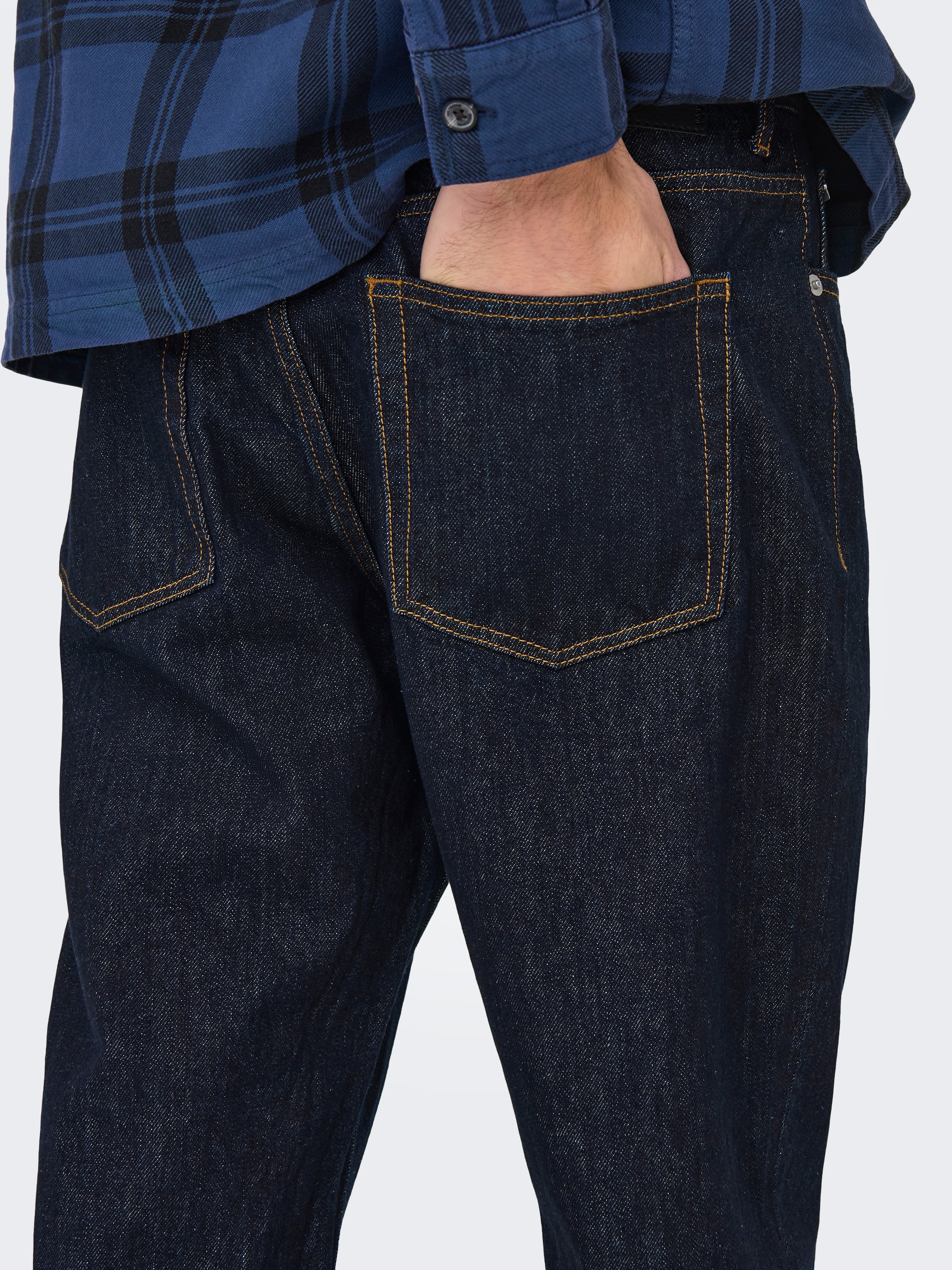 ONLY & SONS Regular-fit-Jeans »ONSEDGE STRAIGHT BROMO 0017 DOT DNM NOOS«