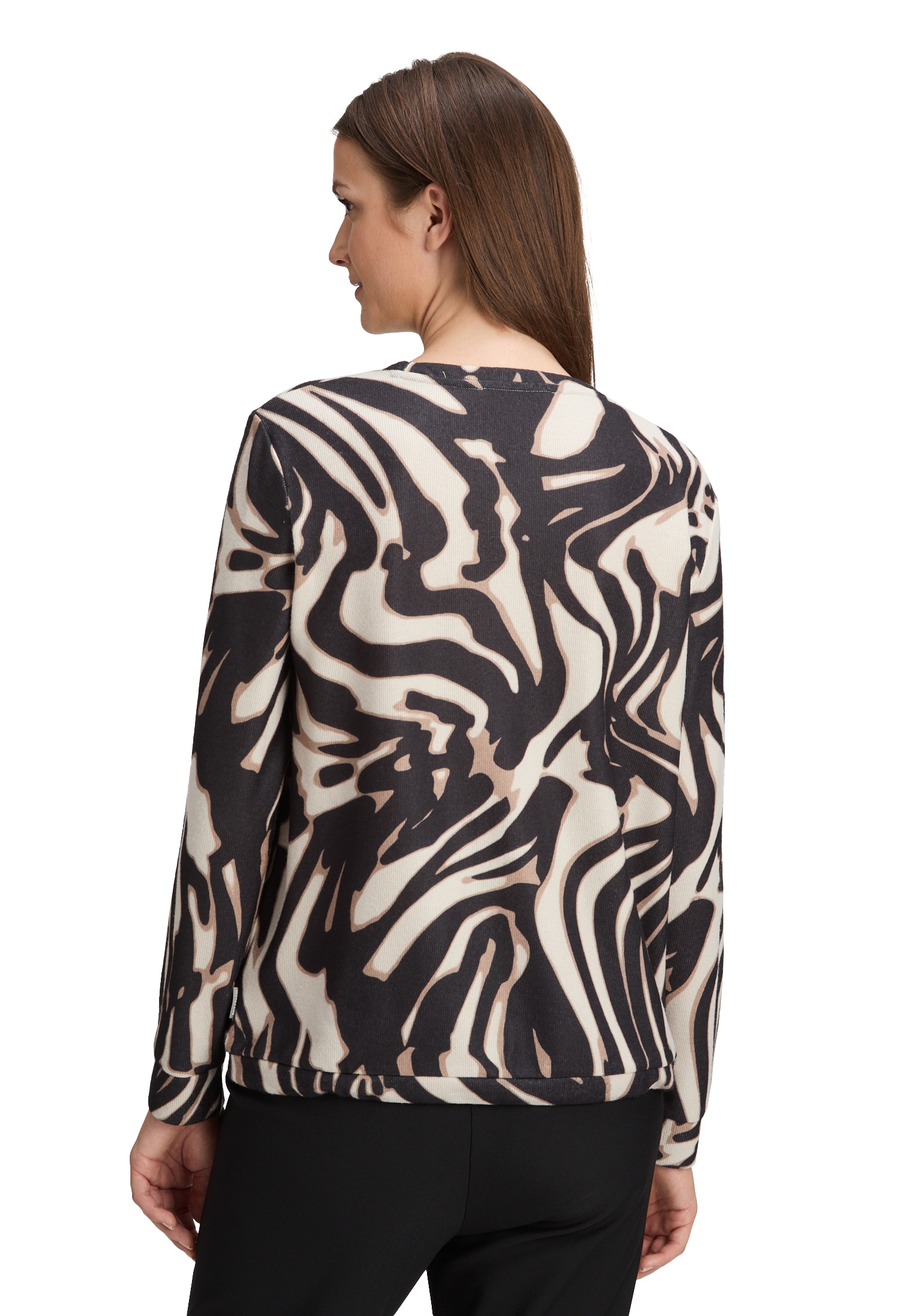 Betty&Co Sweatshirt »Casual-Shirt mit Tunnelzug«
