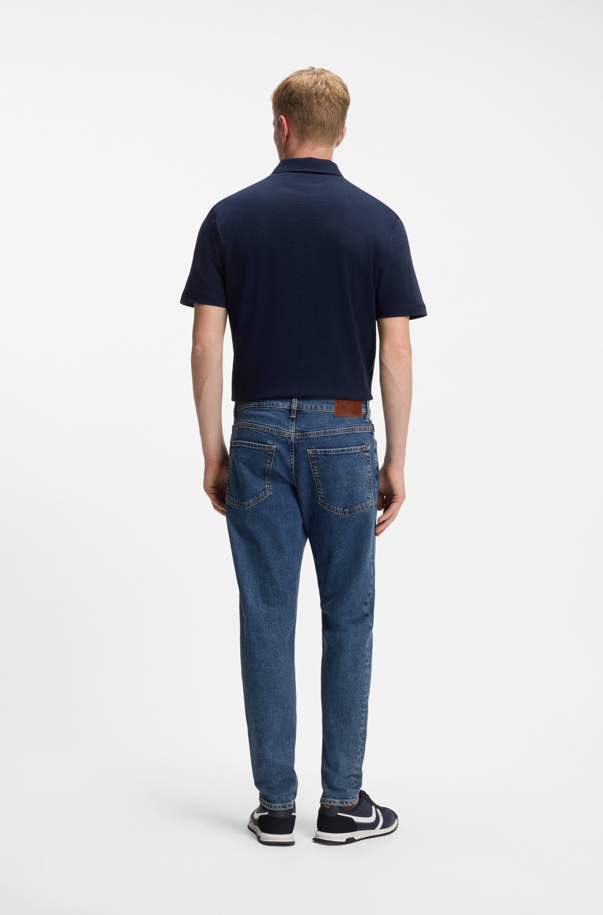 BOSS ORANGE Tapered-fit-Jeans »Onyx Comfor Fit Denim« Regular Tapered Fit, Stretch-Denim, Mittlere Bundhöhe