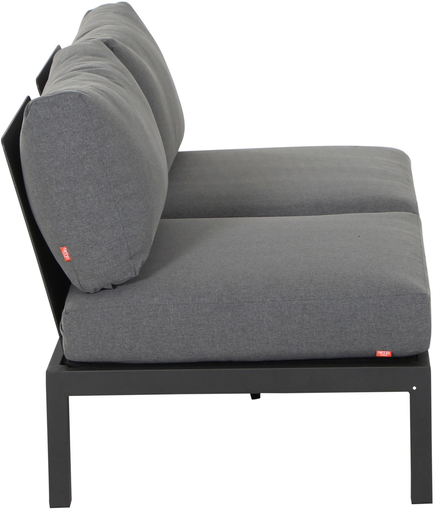 Siena Garden Gartenlounge-Set »Alvida« Set, 15 Stk. tlg. best. aus 2 Sofas, 1 Ecksofa, 1 Tisch und 12 Kissen