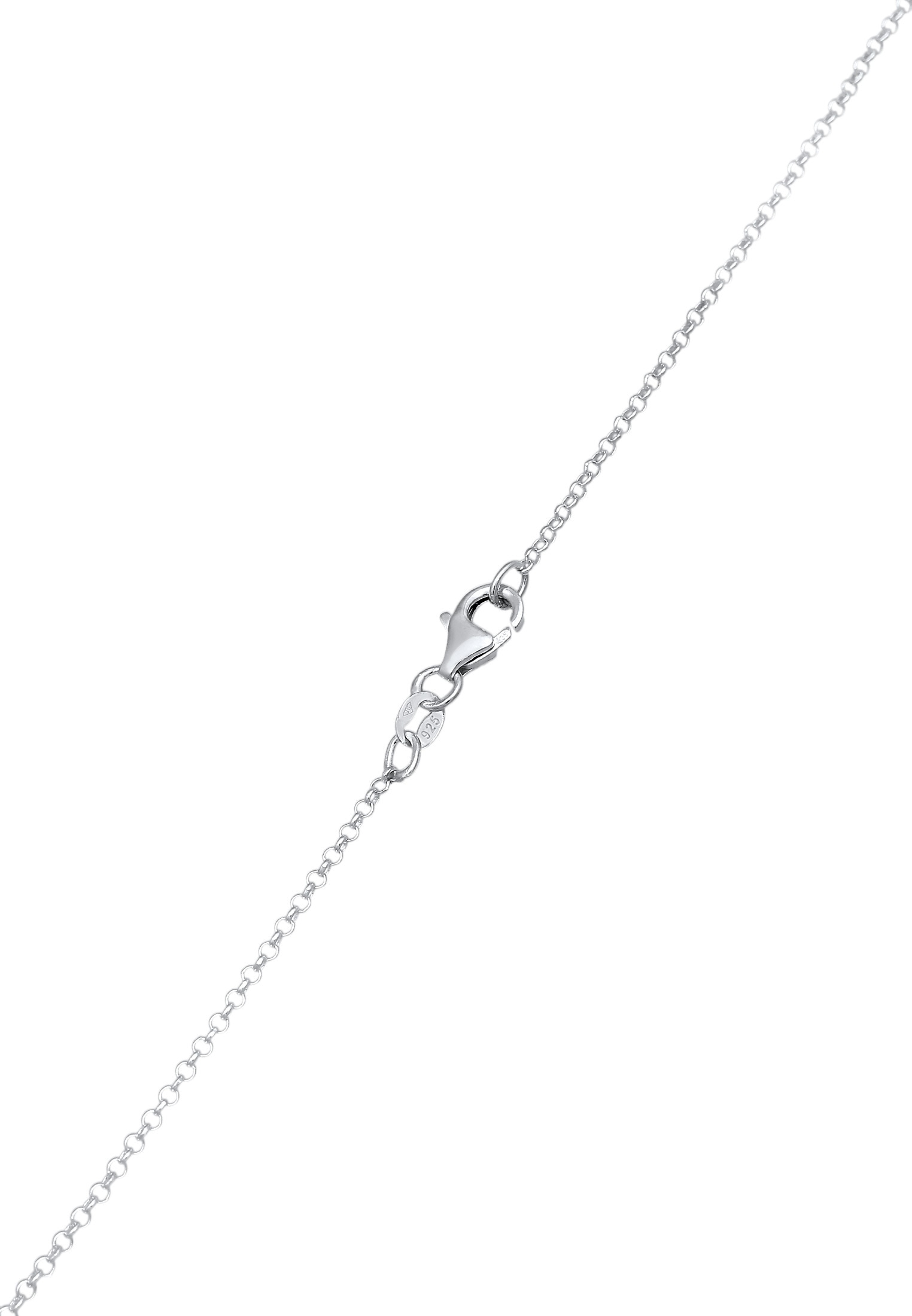 Kuzzoi Lange Kette »Halskette Herren Kreuz Schlange 925 Silber«