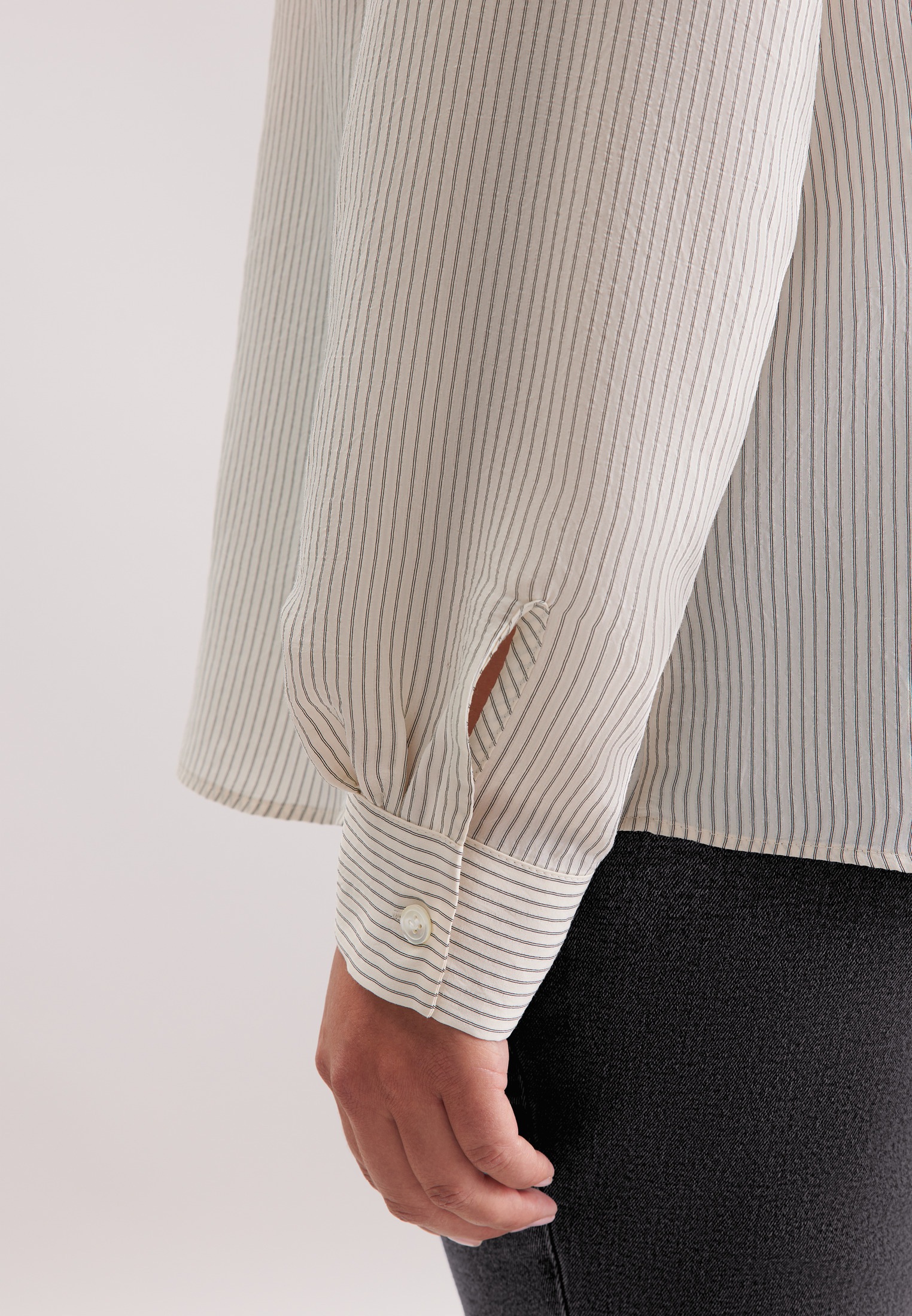 seidensticker Hemdbluse »Schwarze Rose« 1/1 Gestreift