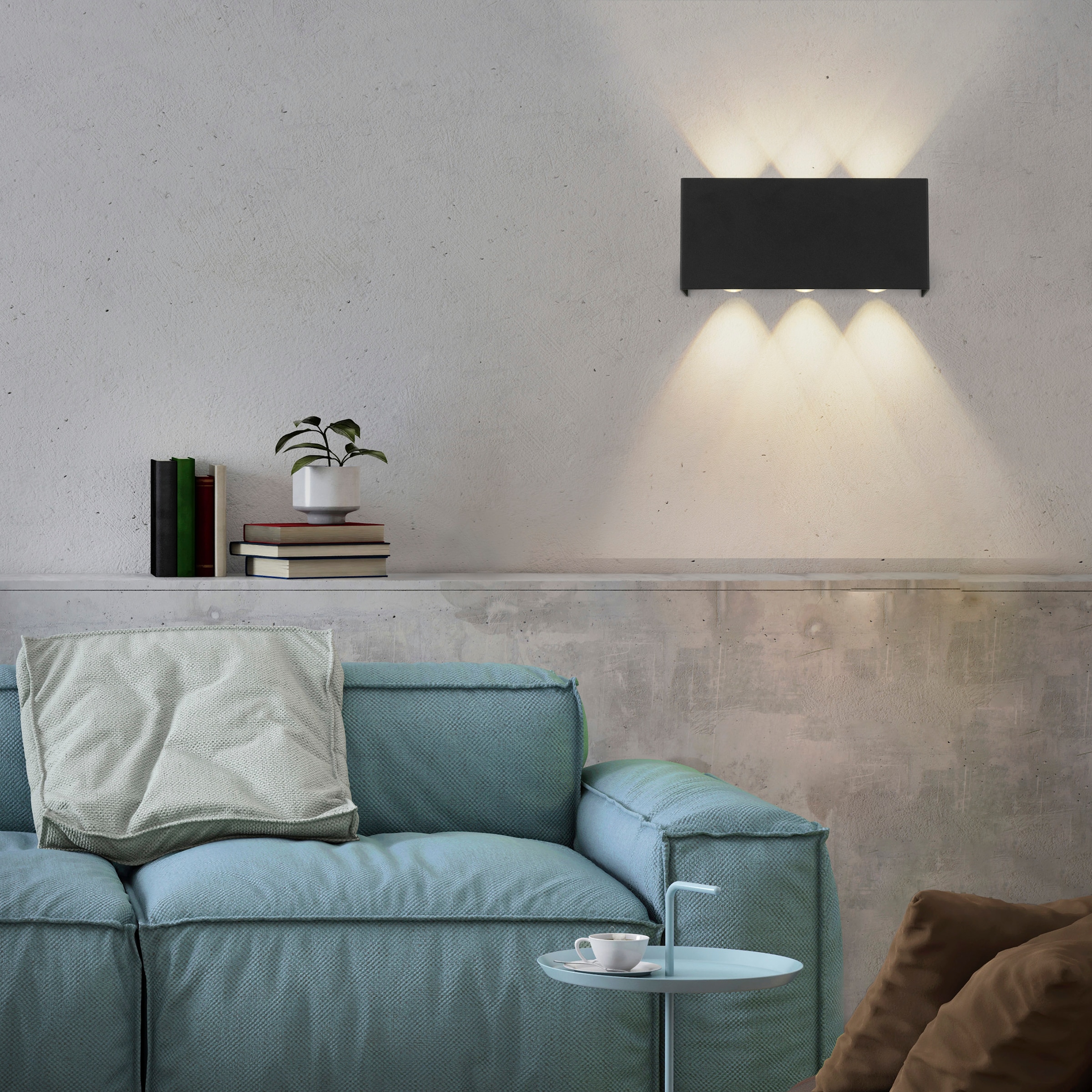 JUST LIGHT Wandleuchte »Ls-CARLA«, 6 flammig, Leuchtmittel LED-Board | LED fest integriert, LED, RGB+tunable white, Fernbedienung, Infrarot inkl., Smarthome fähig