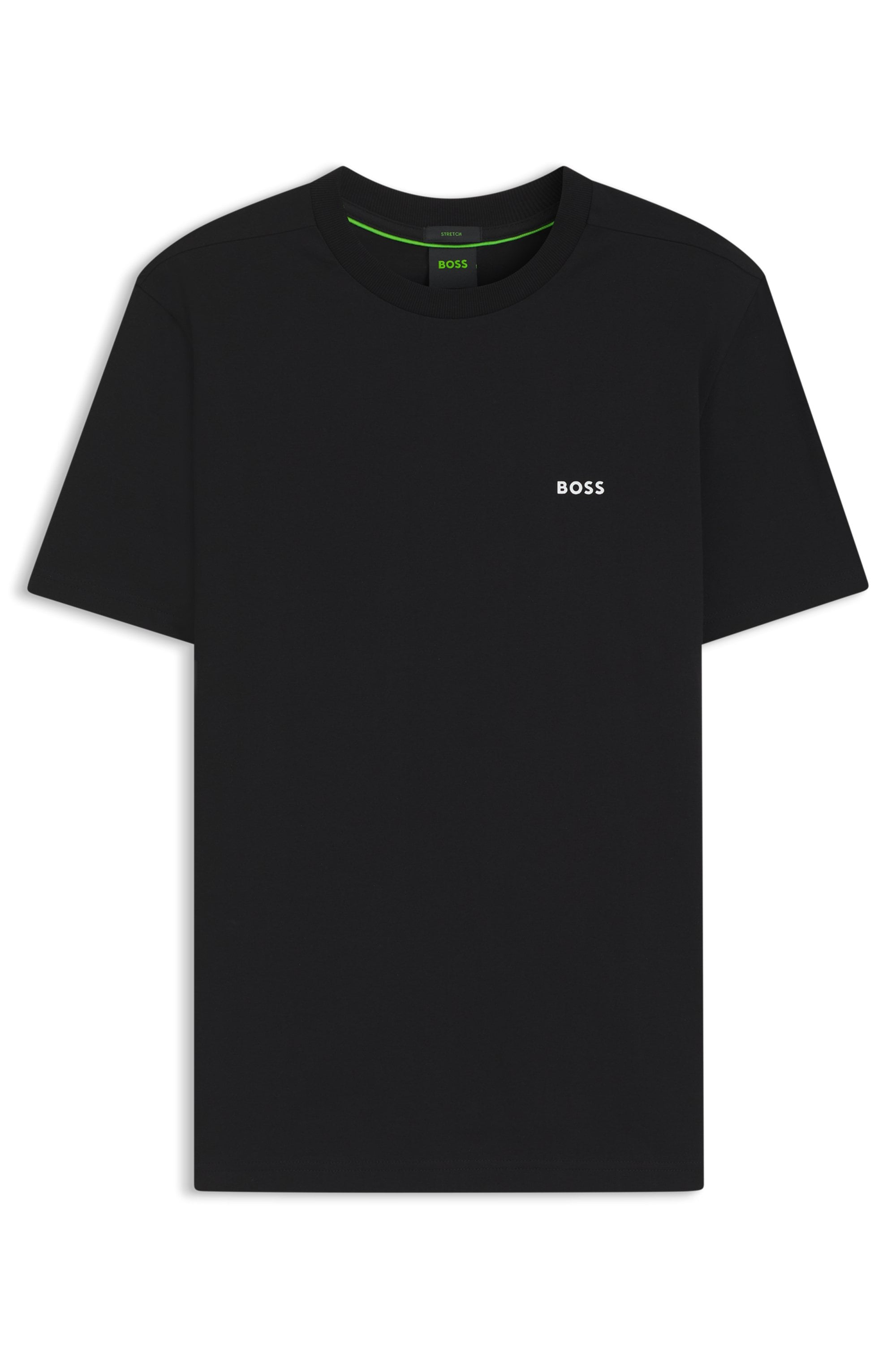 BOSS GREEN Rundhalsshirt »Tee«, mit gummiertem Kontrast-Logo