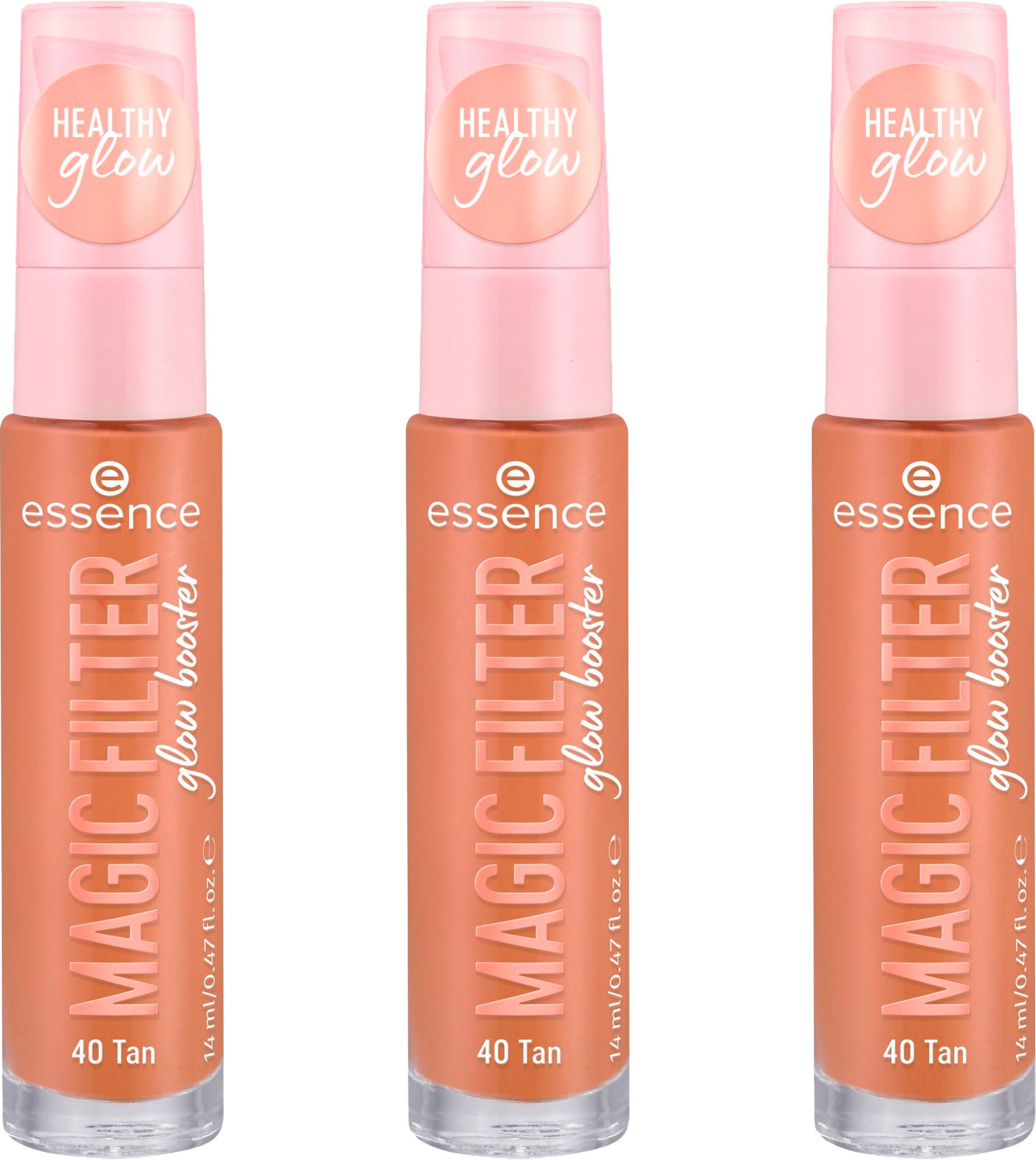 Essence Primer »MAGIC FILTER glow booster«, (3er Pack), mit weichem Tent