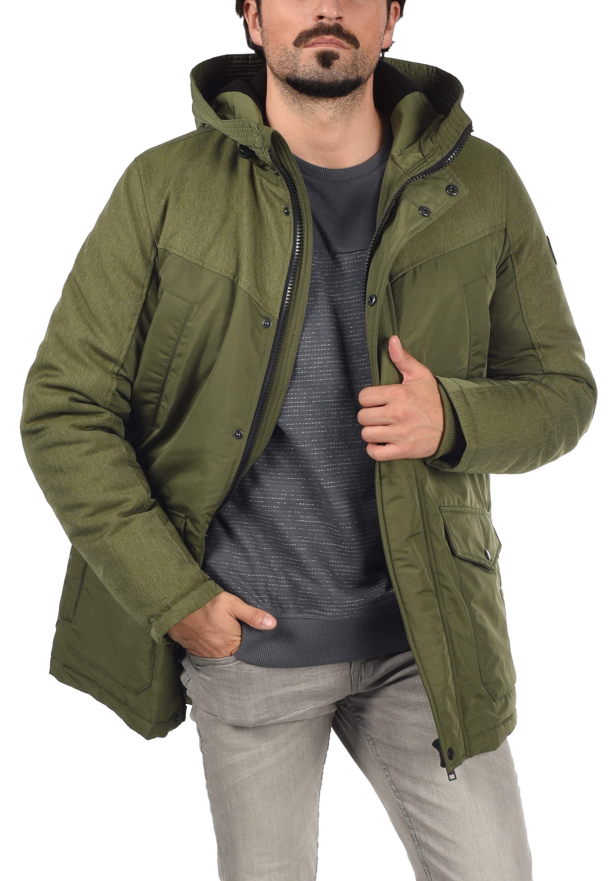 !Solid Langmantel »Parka SDInko«