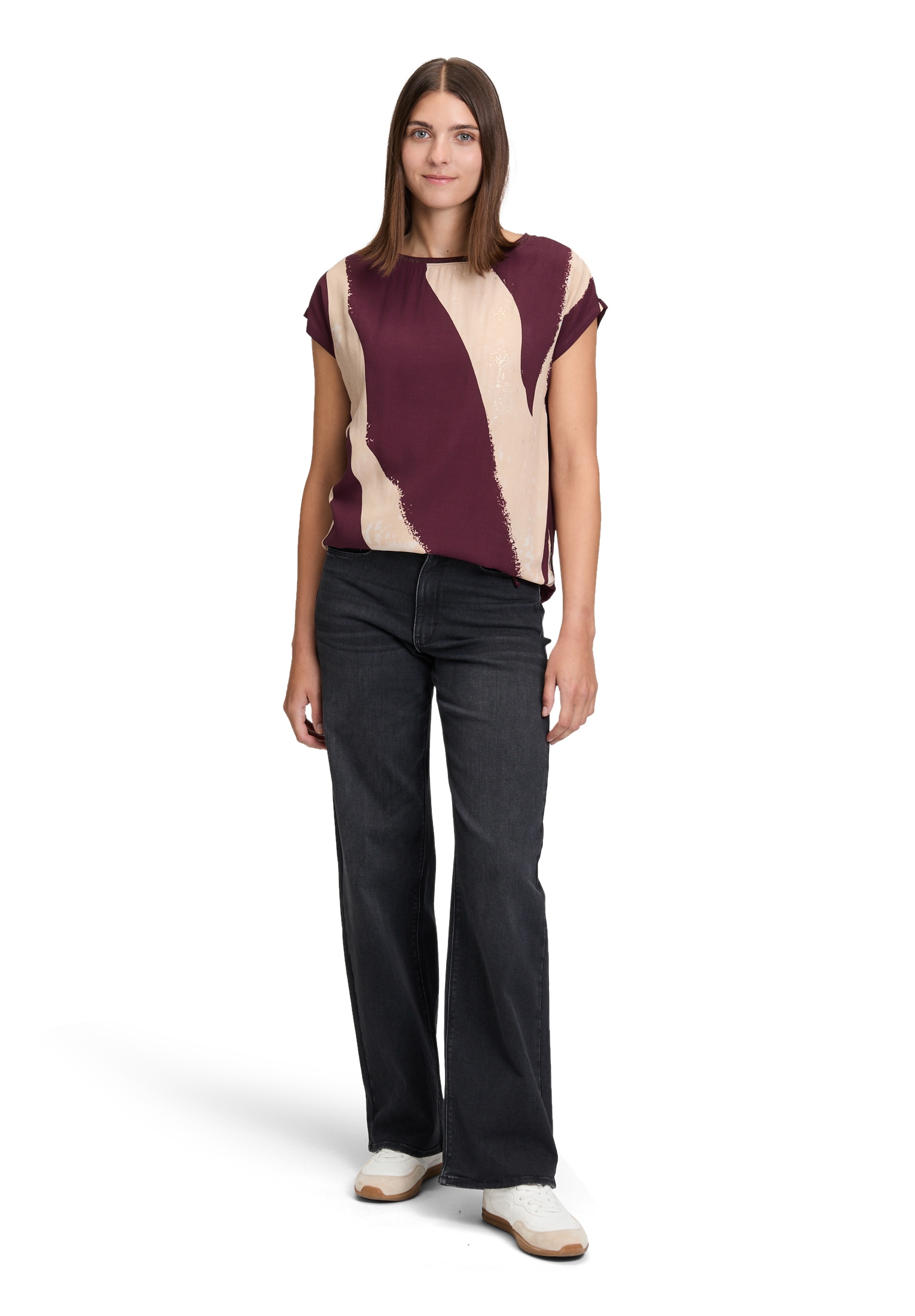 Betty&Co Langarmshirt »Casual-Shirt mit Print«