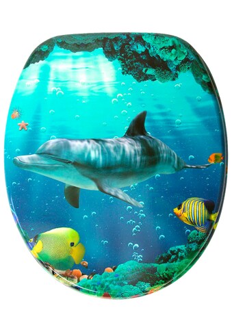 Sanilo WC-Sitz »Delphin Korallen«, mit Absenkautomatik kaufen