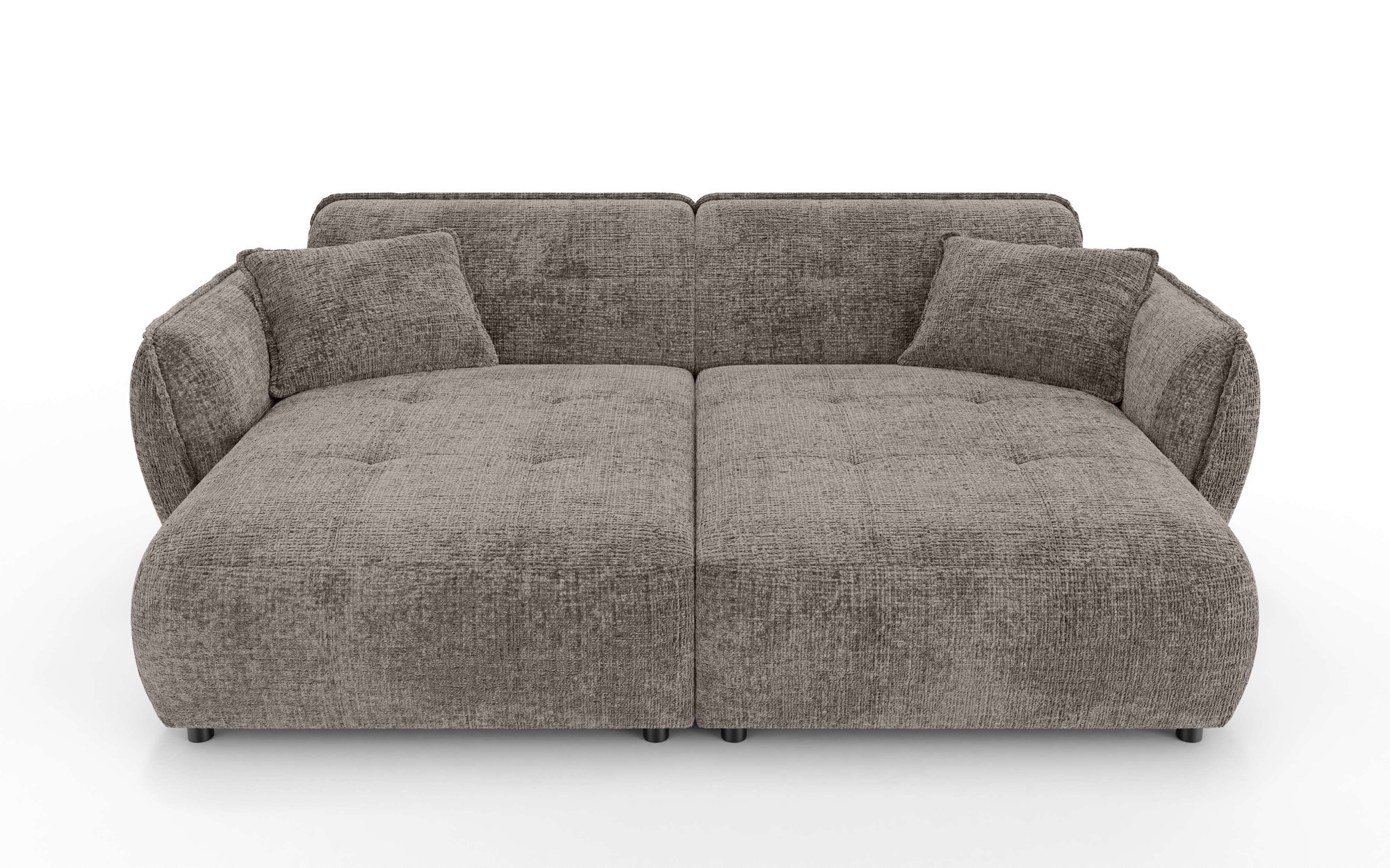 Home affaire Big-Sofa »MIRELDA Design-Sofa mit Steppungen, extra tief, Breite 251 cm« elegant und bequem, enthält 2 Zierkissen, belastbar bis 480kg