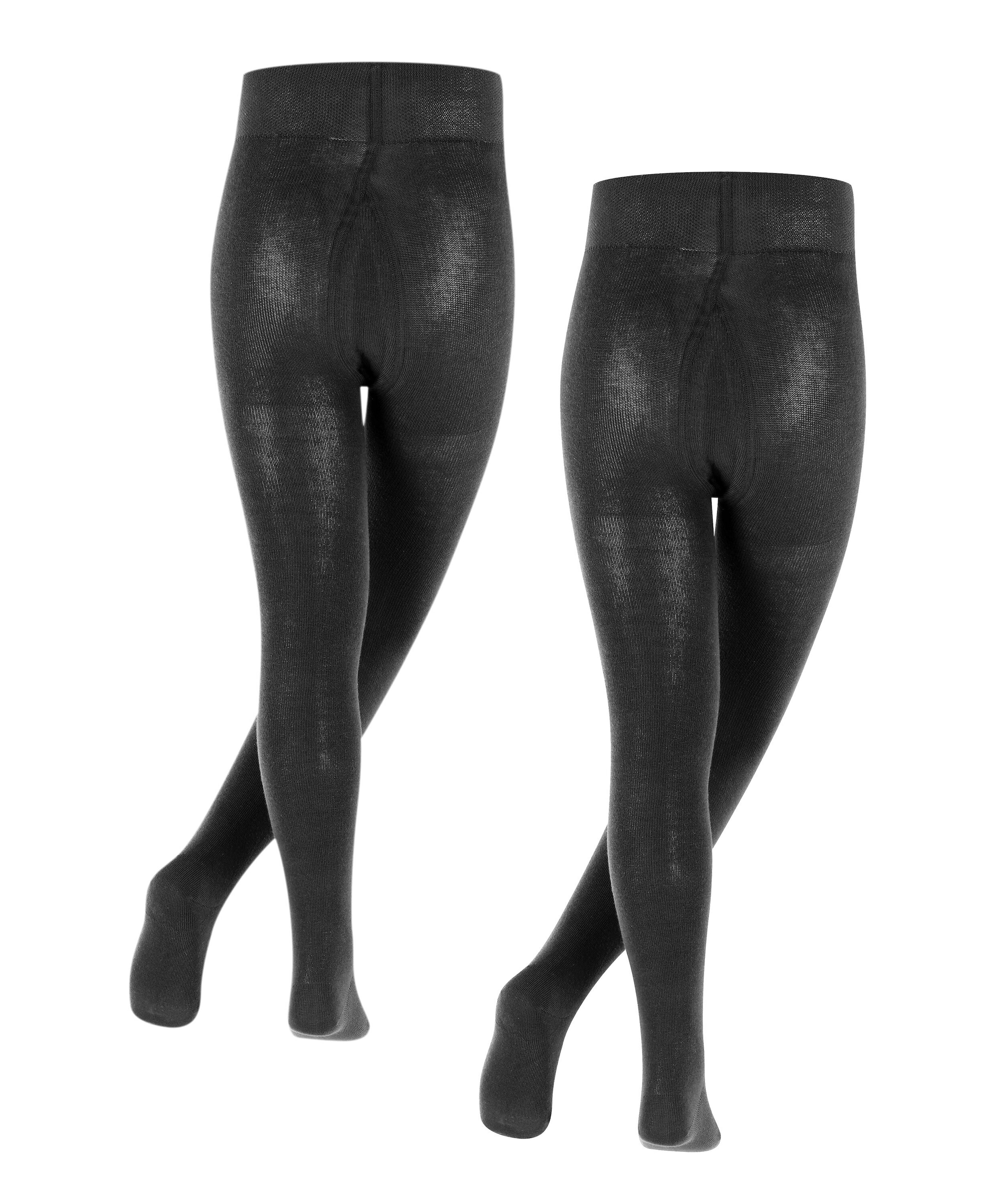 FALKE Strickstrumpfhose »Family« 2-er Pack,  für Kinder, im Doppelpack, aus Baumwolle, rutschfreie Passform