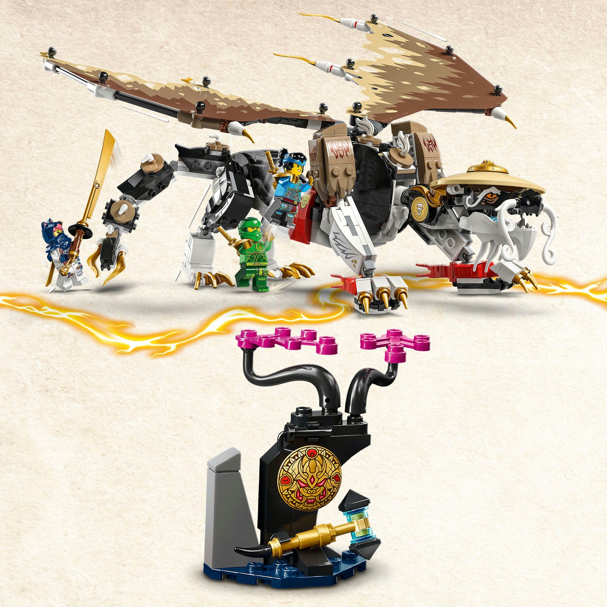 LEGO® Konstruktionsspielsteine »Egalt der Meisterdrache (71809), LEGO Ninjago«, (532 St.), Made in Europe