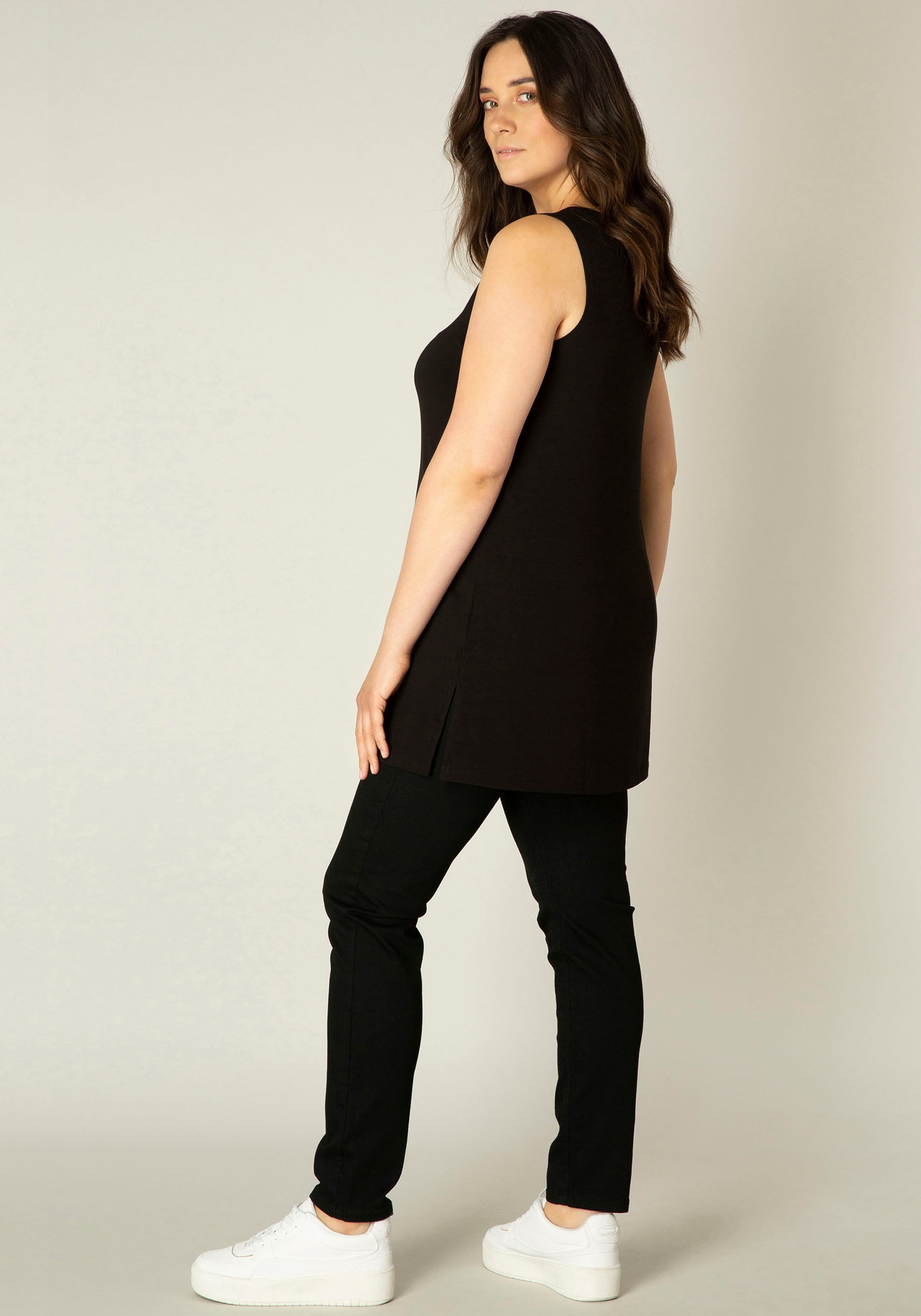 Base Level Curvy Longshirt »Abbigale«, Leicht ausgestellte A-Form