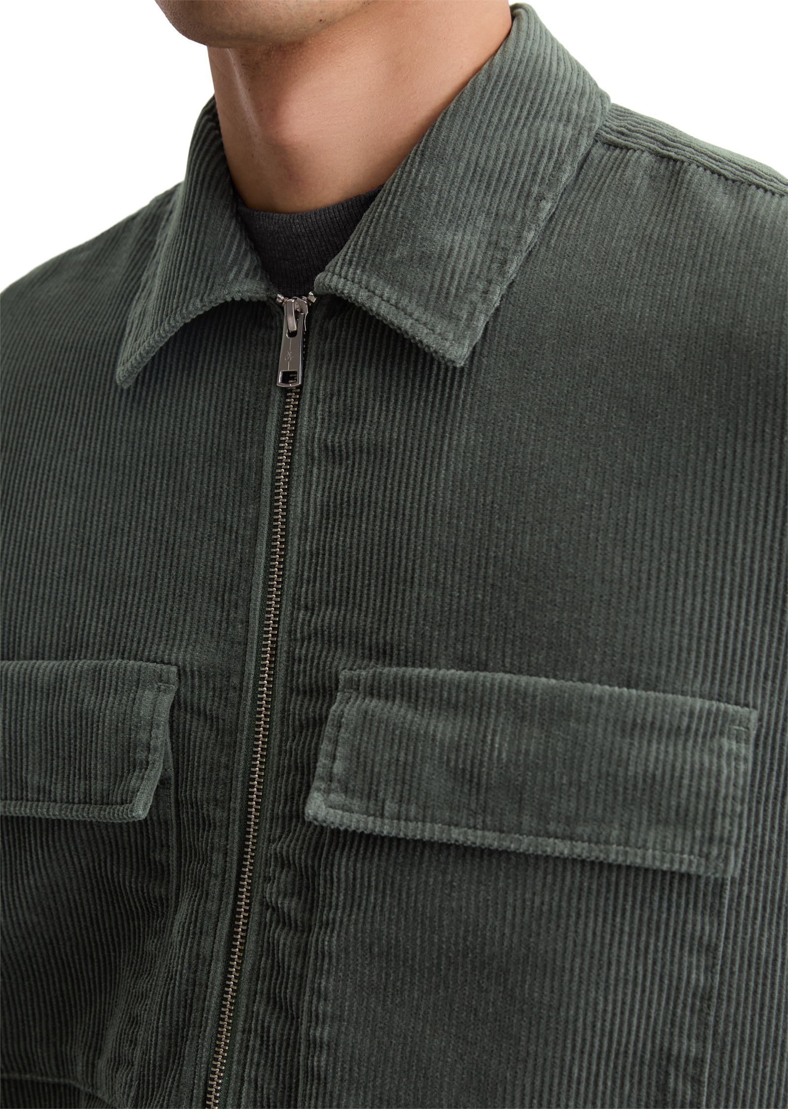 Marc O'Polo Hemdjacke Reißverschluss, Brusttaschen, Lockerer Fit