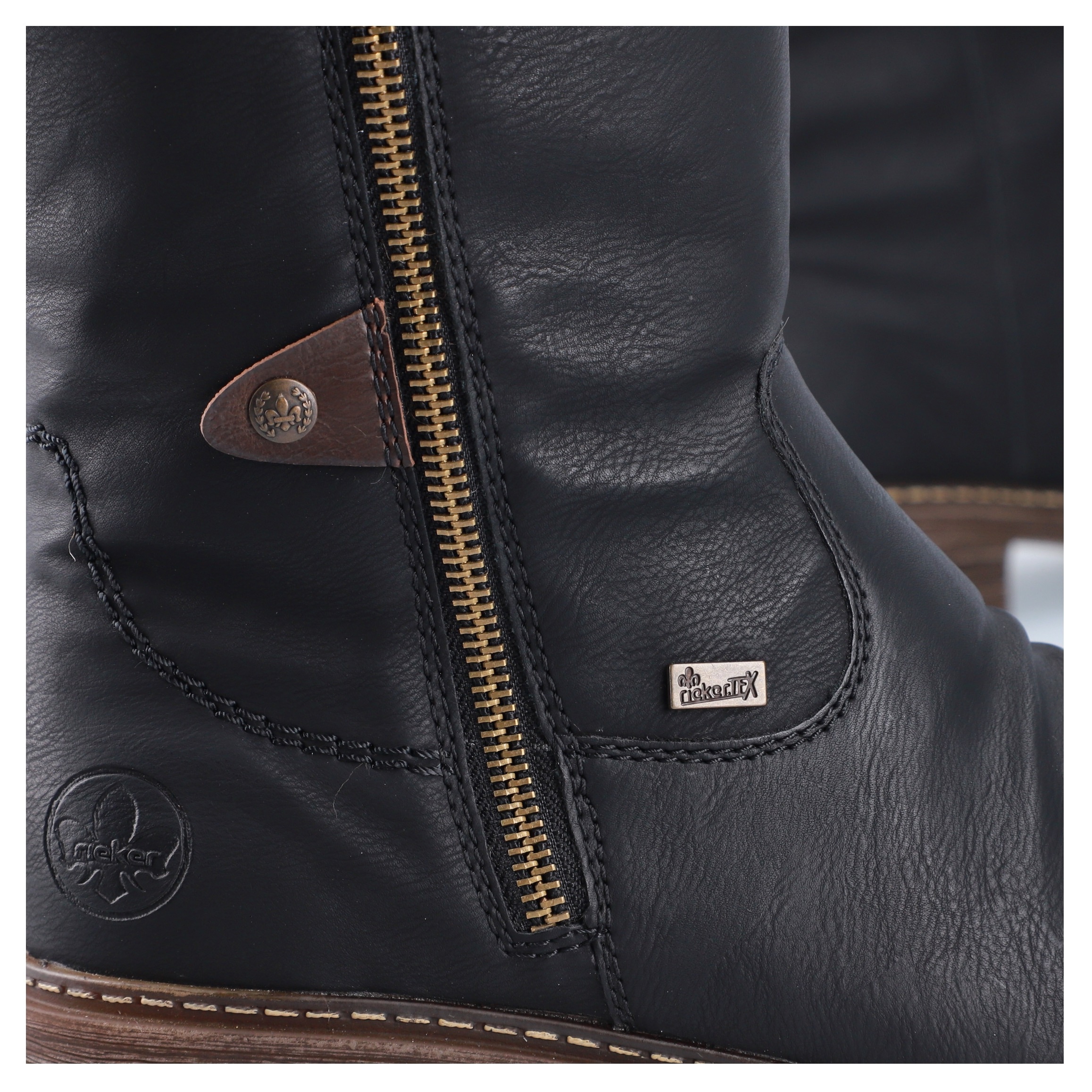 Rieker Winterstiefel, Winterboots, Blockabsatz, wasserabweisende riekerTEX-Membran