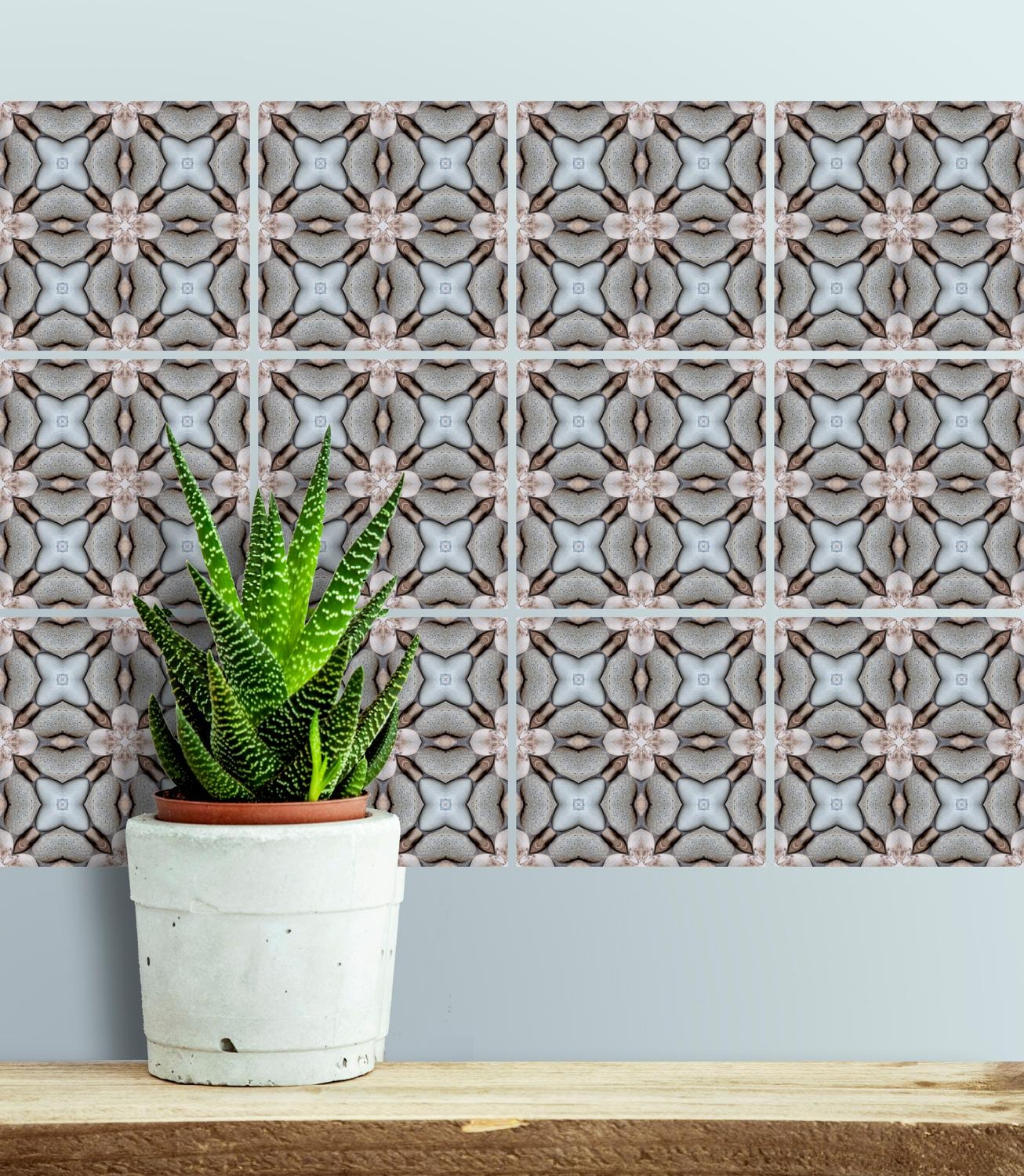 queence Fliesenaufkleber »Mosaik Muster«, Stickerfliesen, selbstklebend, Sticker, 12er Set
