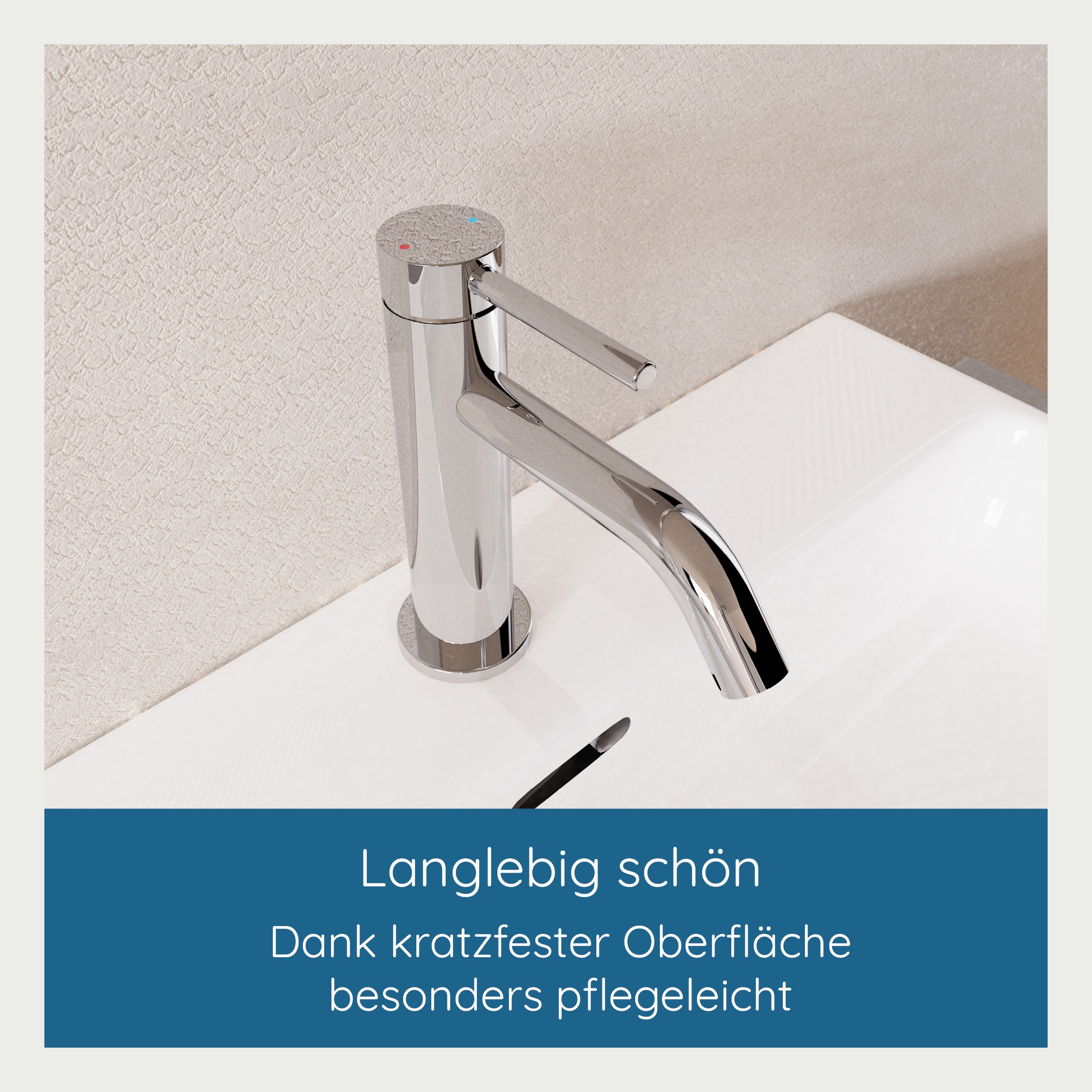 welltime Waschtischarmatur »Toscana« reduzierter Wasserverbrauch durch Eco-Click-Funktion