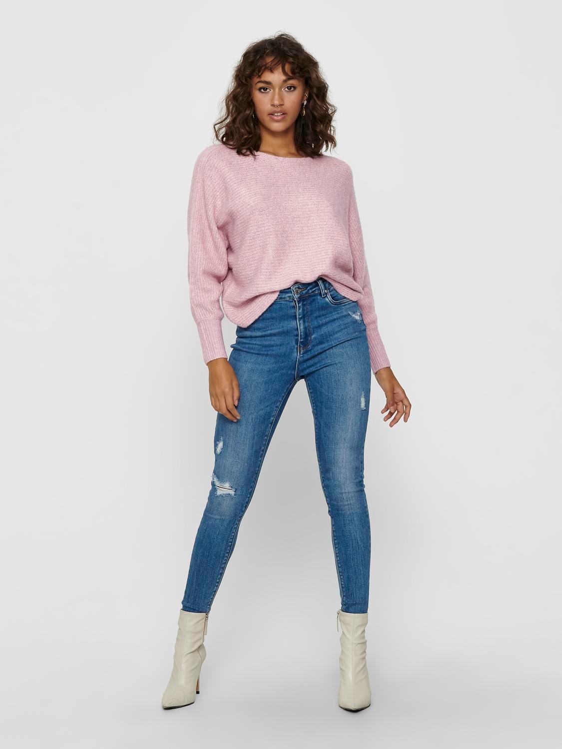 ONLY Strickpullover »ONLDANIELLA L/S PULLOVER KNT NOOS« Materialmix, regular fit