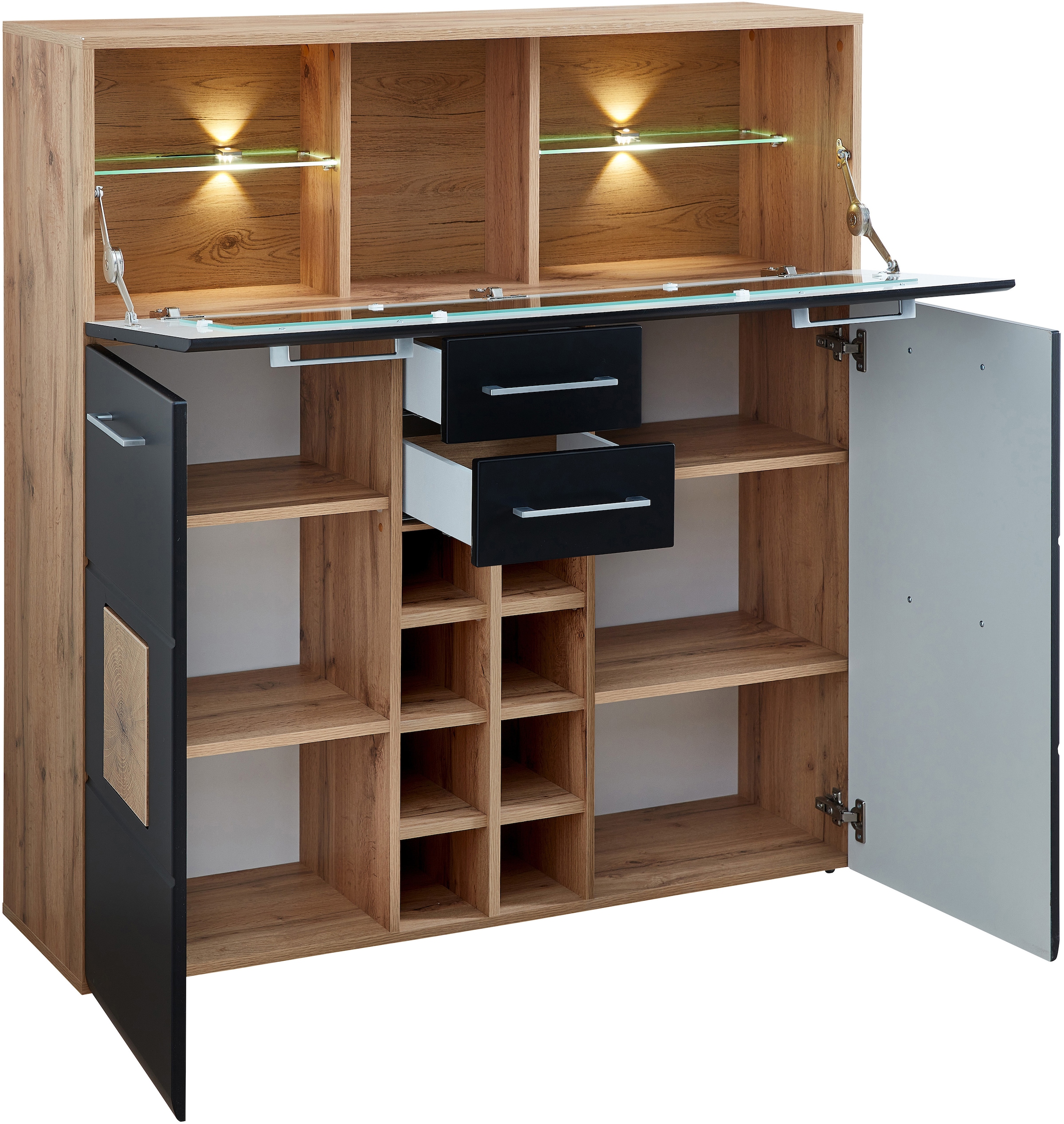 Innostyle Barschrank »Sonate«, (3 St.), Elemente sind flexibel kombinierbar und passen in jeden Wohnbereich.