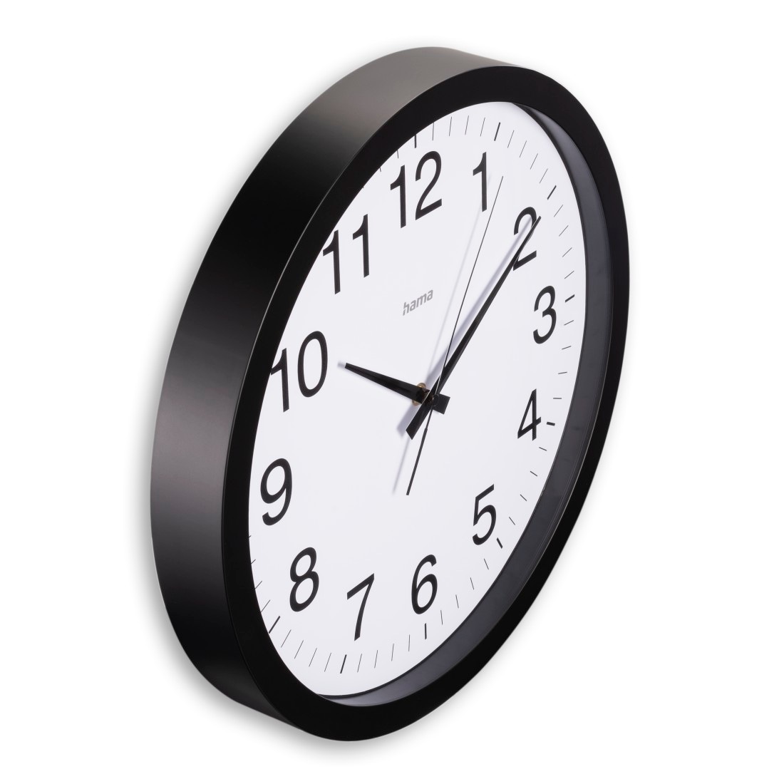 Hama Wanduhr »Uhr "Aruba", Ø 40 cm, ohne Ticken, Schwarz« geräuscharm