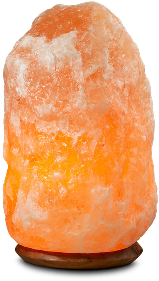 HIMALAYA SALT DREAMS Salzkristall-Tischlampe »Rock«, Leuchtmittel E14 | Leuchtmittel wechselbar, Handgefertigt aus Salzkristall - jeder Stein ein Unikat, ca.18-22 kg