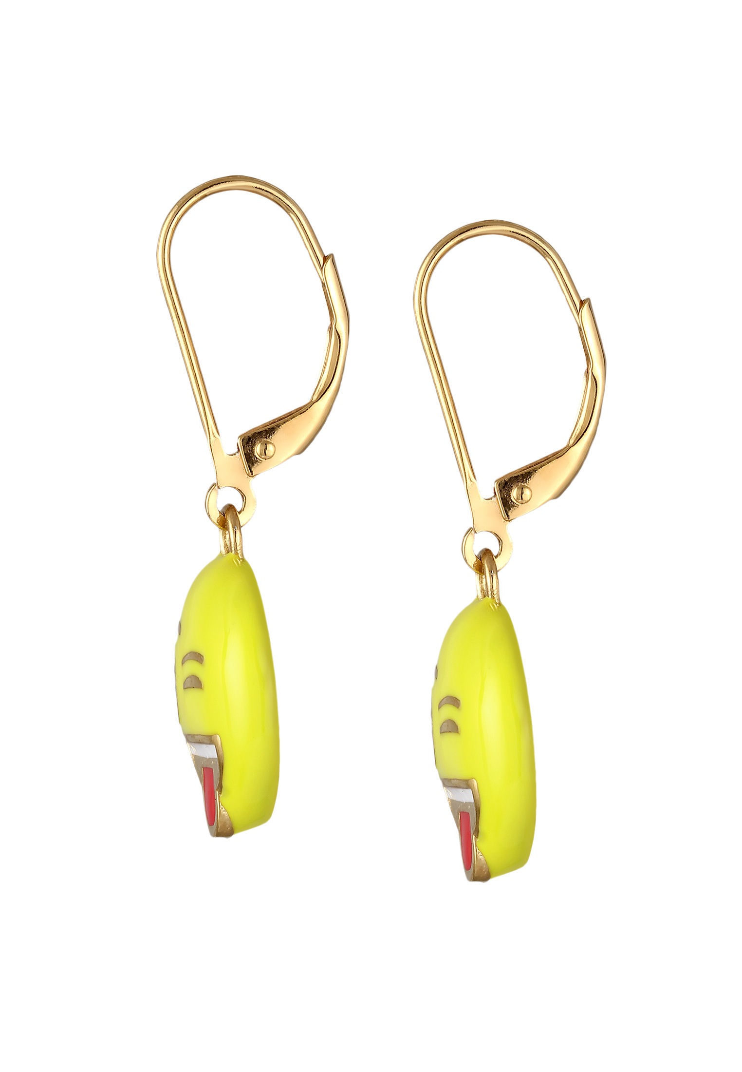 Elli Paar Ohrhänger »Ohrringe Smiling Face Zwinkern Emoji 925 Sterling Silber«