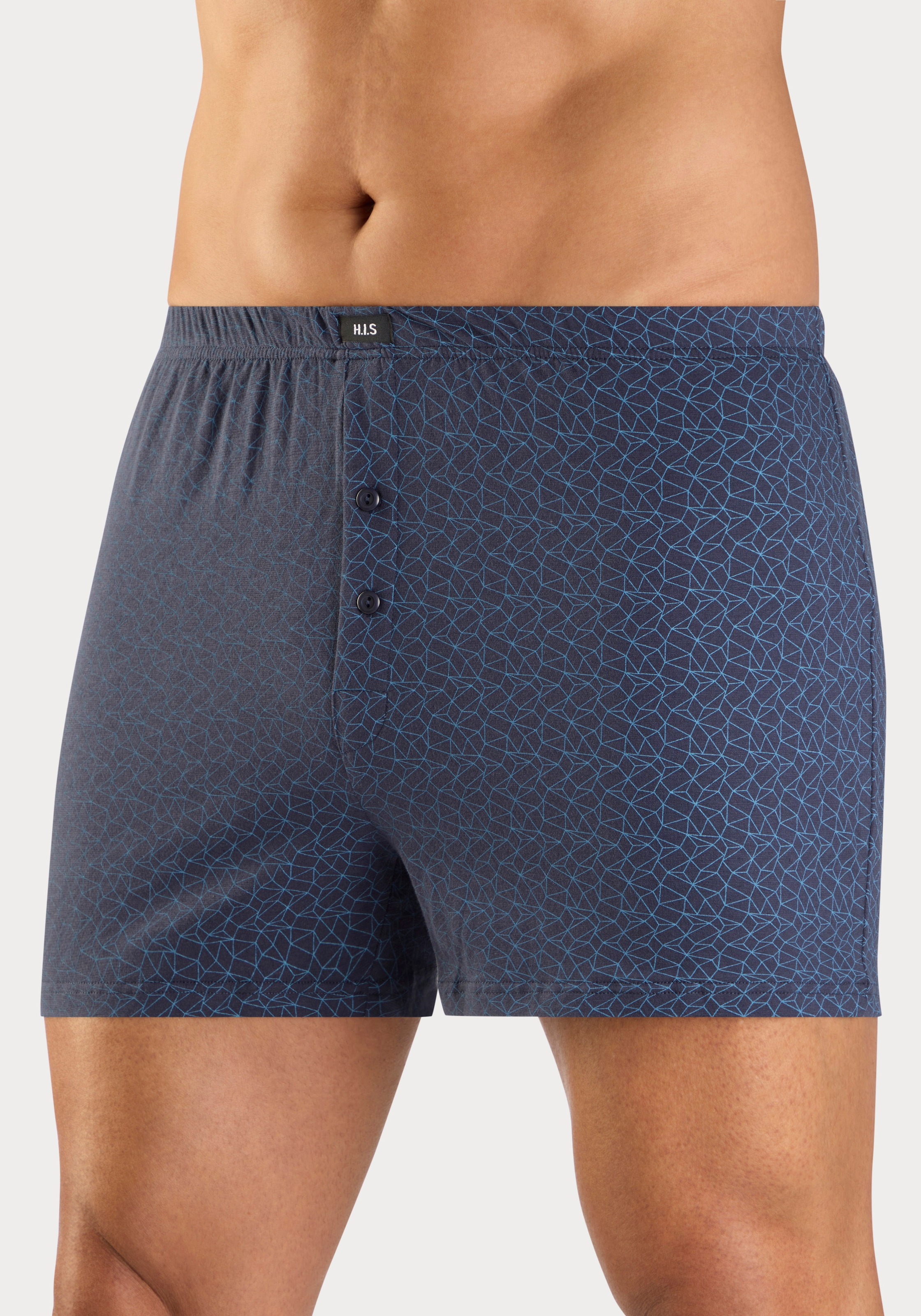 H.I.S Weiter Boxer »Herren Boxer« Packung, 5 Stk. weite Passform, Komfortbund, aus Baumwoll-Stretch