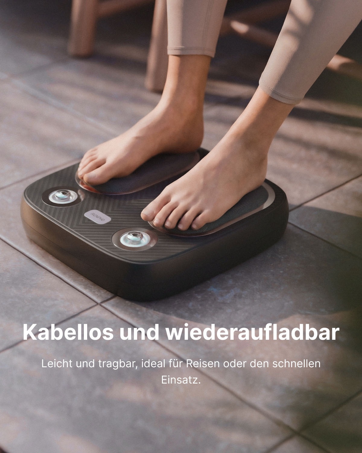 Renpho Fußmassagegerät »Terea Sole« Fußsohlenmassage: Kneten, Wärme, 3 Modi/Stufen, USB-C-Akku