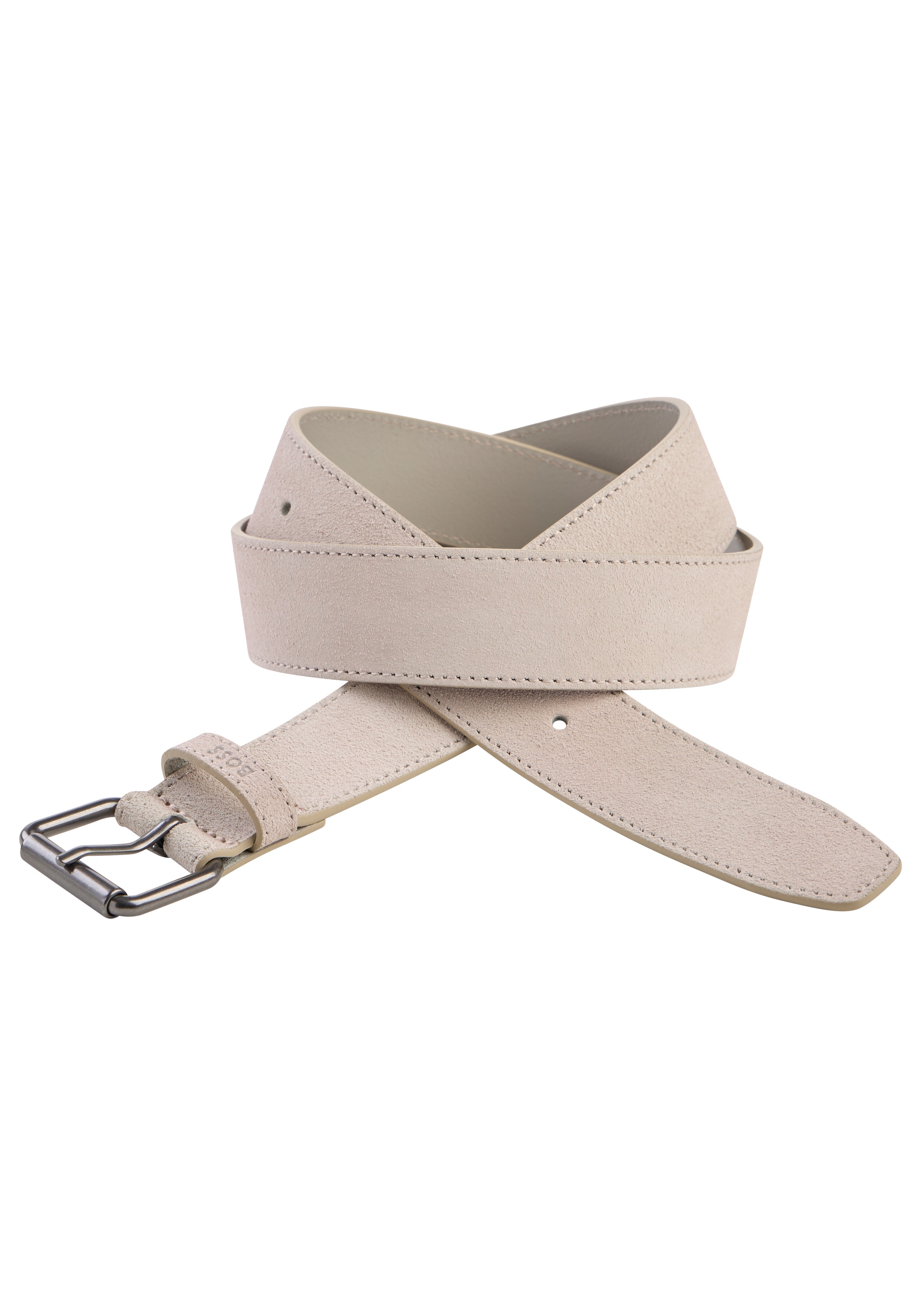 BOSS Ledergürtel »Narun-Sd Sz35« aus Veloursleder, Made in Italy