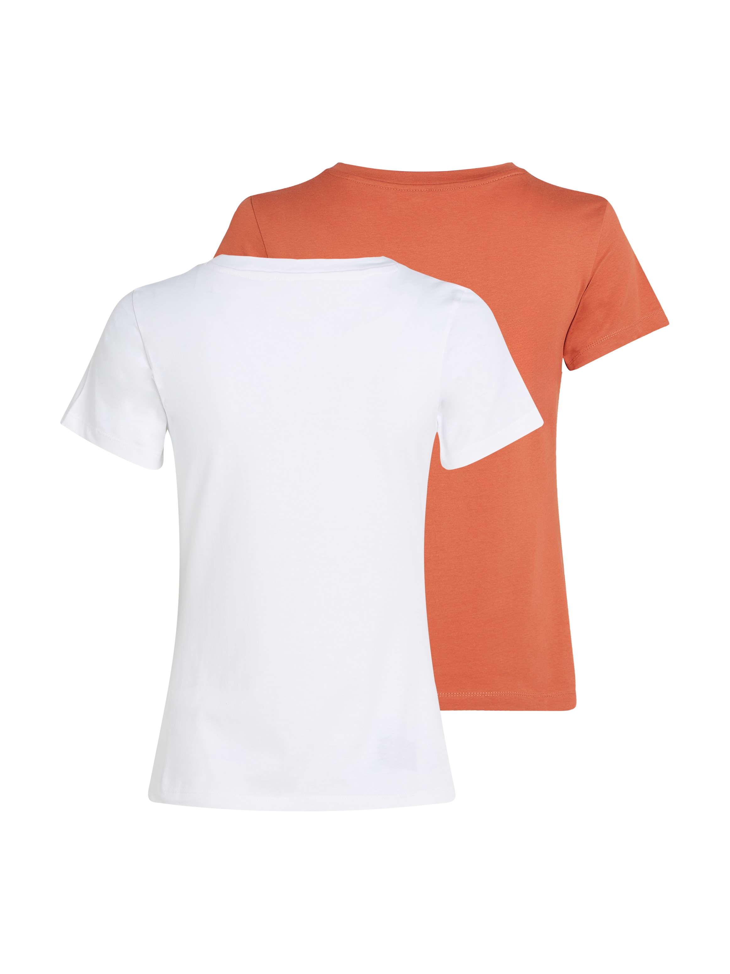 Calvin Klein Jeans Rundhalsshirt »2-PACK MONOLOGO SLIM TEE«, (Packung, 2 tlg., 2er-Pack), mit Calvin Klein Jeans Logoprint auf der Brust