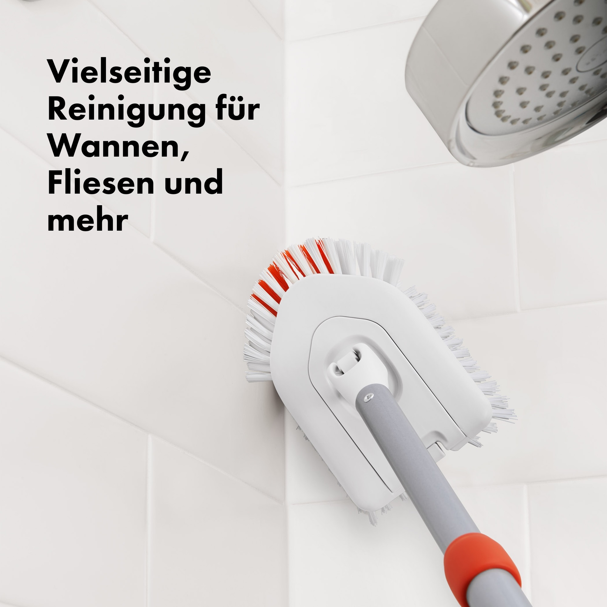 OXO Good Grips Ersatzbürste »OXO Nachfüllpackung für ausziehbare Badewannen« 1 Stk. aus Kunststoff | Nylon robuste Borsten und schwenkbarer Kopf