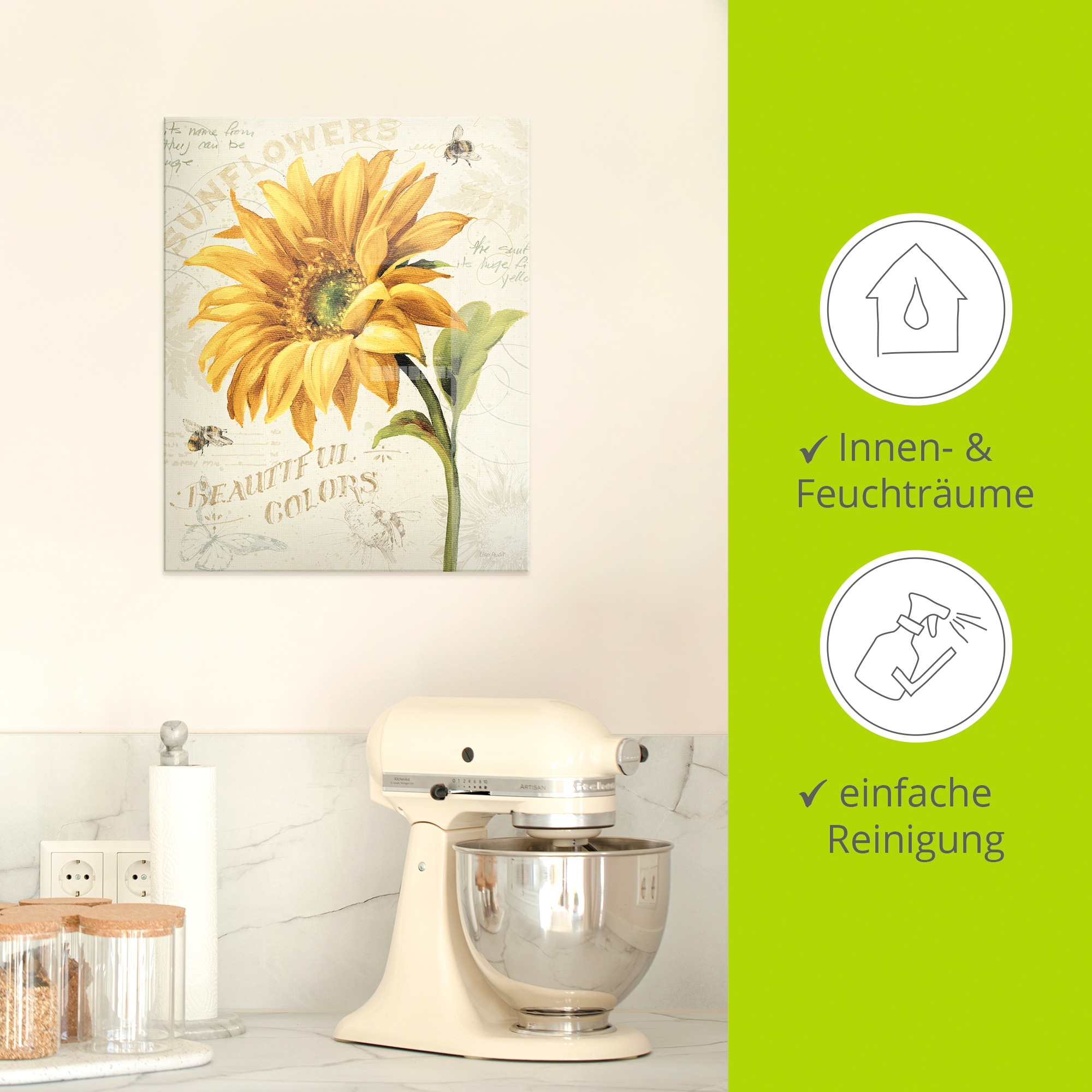 Artland Glasbild »Under the Sun II« 1 Stk. tlg. in verschiedenen Größen