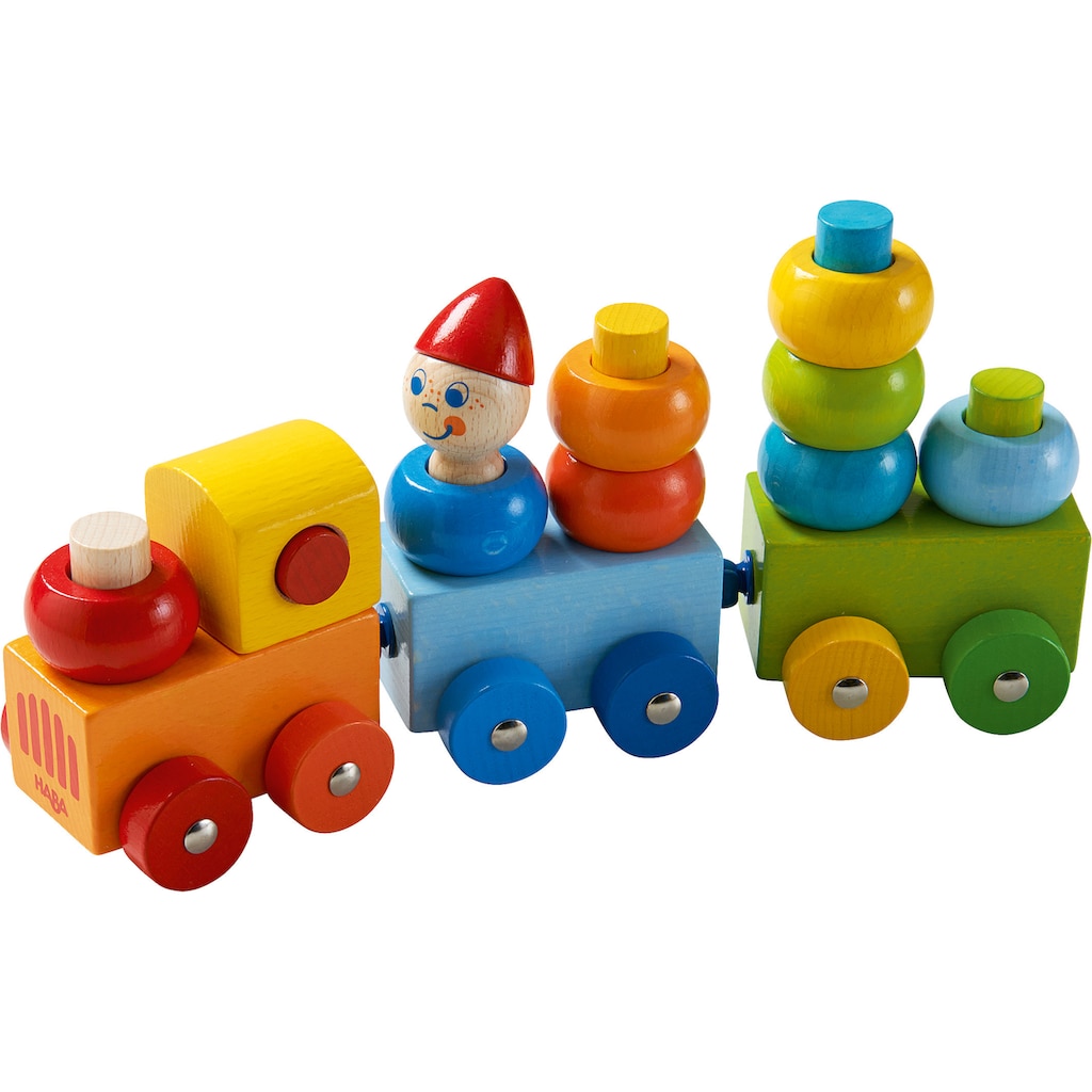 Haba Spielzeug-Eisenbahn »Entdeckerzug Farbkringel«, aus Holz; Made in Germany