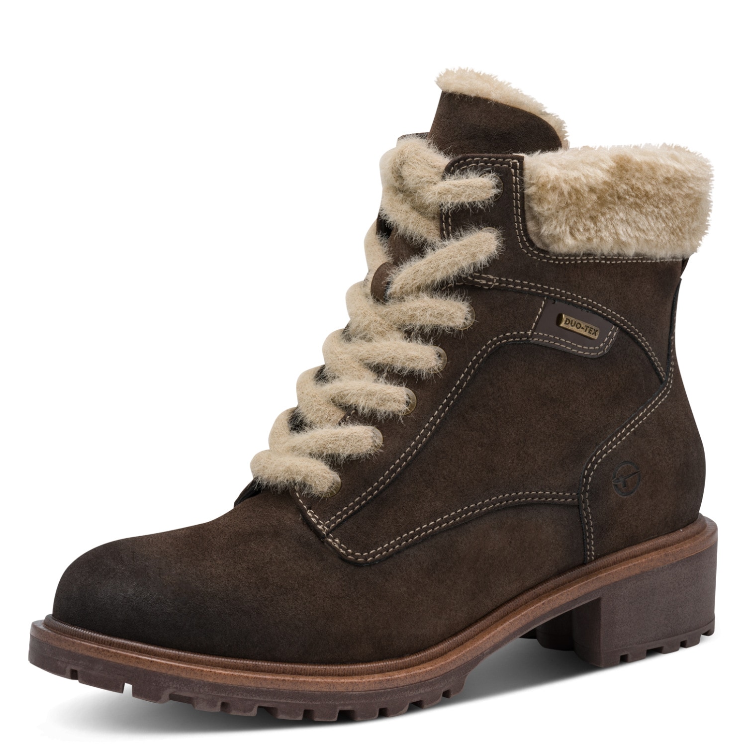 Tamaris Winterboots  Blockabsatz, Schnürboots, Winterstiefelette mit Duo Tex-Ausstattung