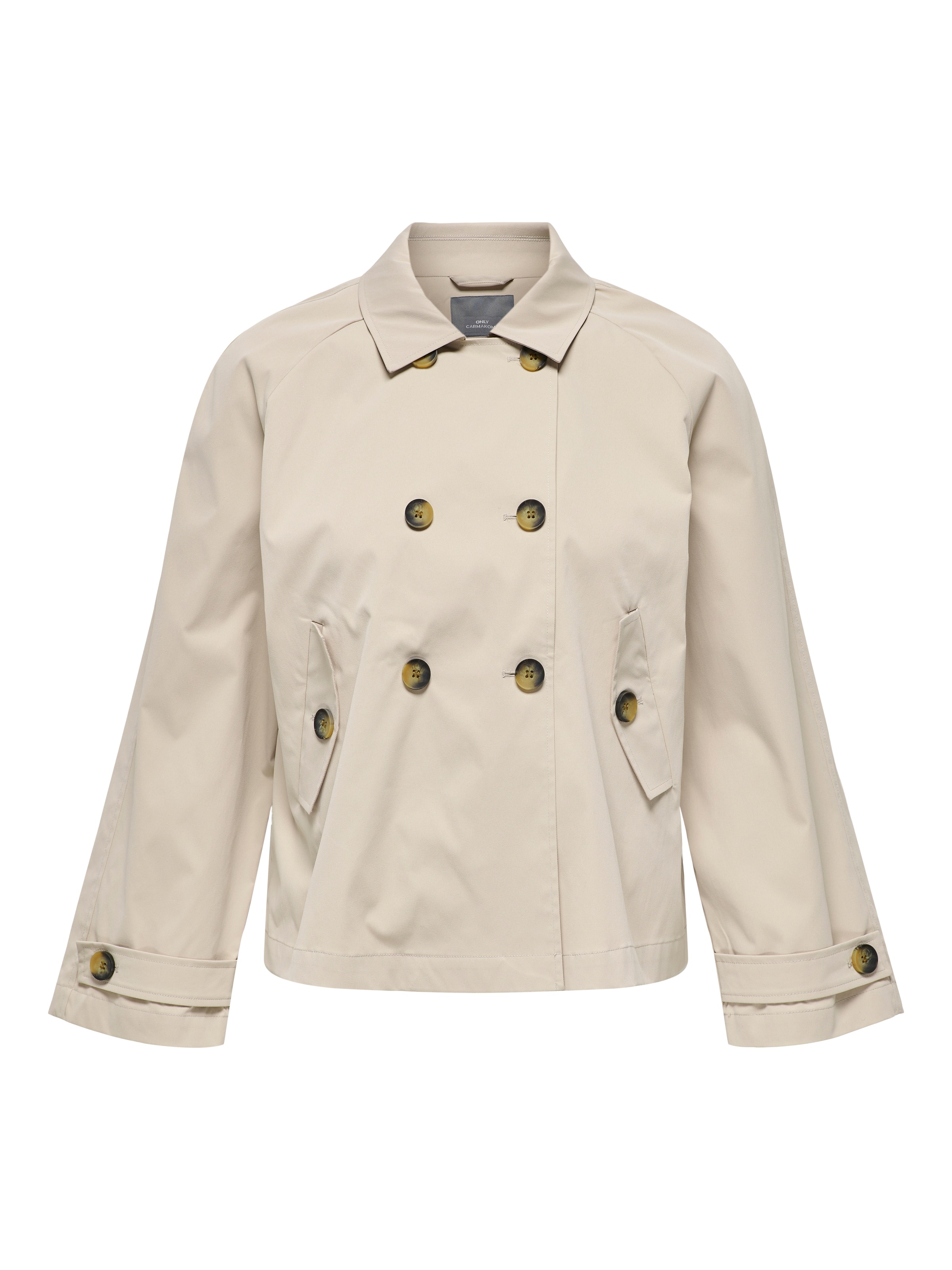 ONLY CARMAKOMA Kurzjacke »CARAPRIL LIFE SHORT TRENCHCOAT OTW NOOS«
